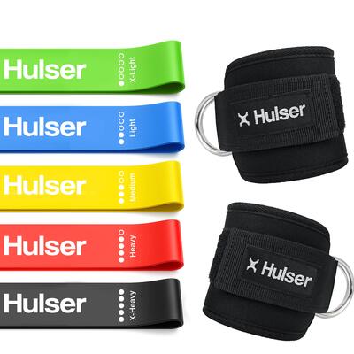 Ankle straps fitness met 5 minibands 2–18 kg