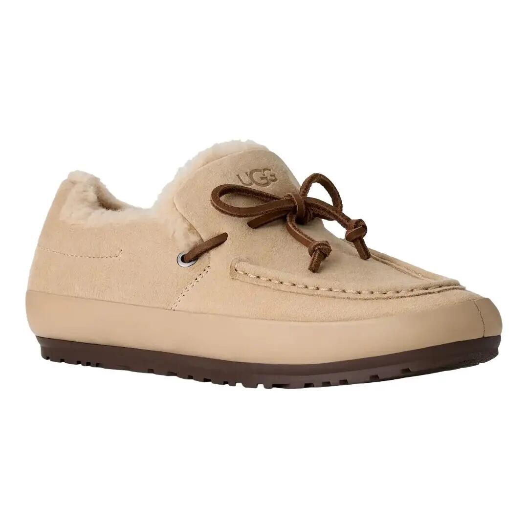 Zapatos Beige UGG Quill con Cordones Decorativos Mustard Seed Cálidos y Cómodos 2/4