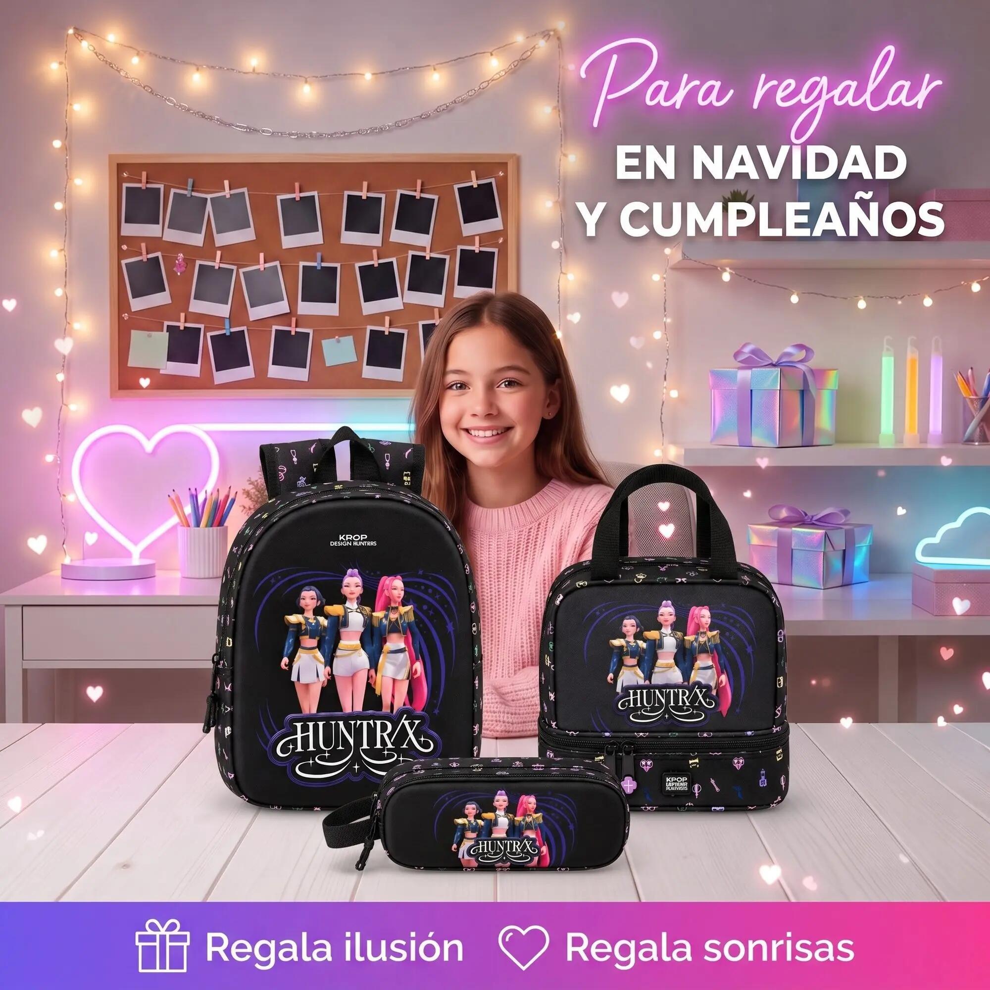 Set K-Pop Demon Hunters Sound: Zaino 3D, Astuccio e Borsa Termica 4/6