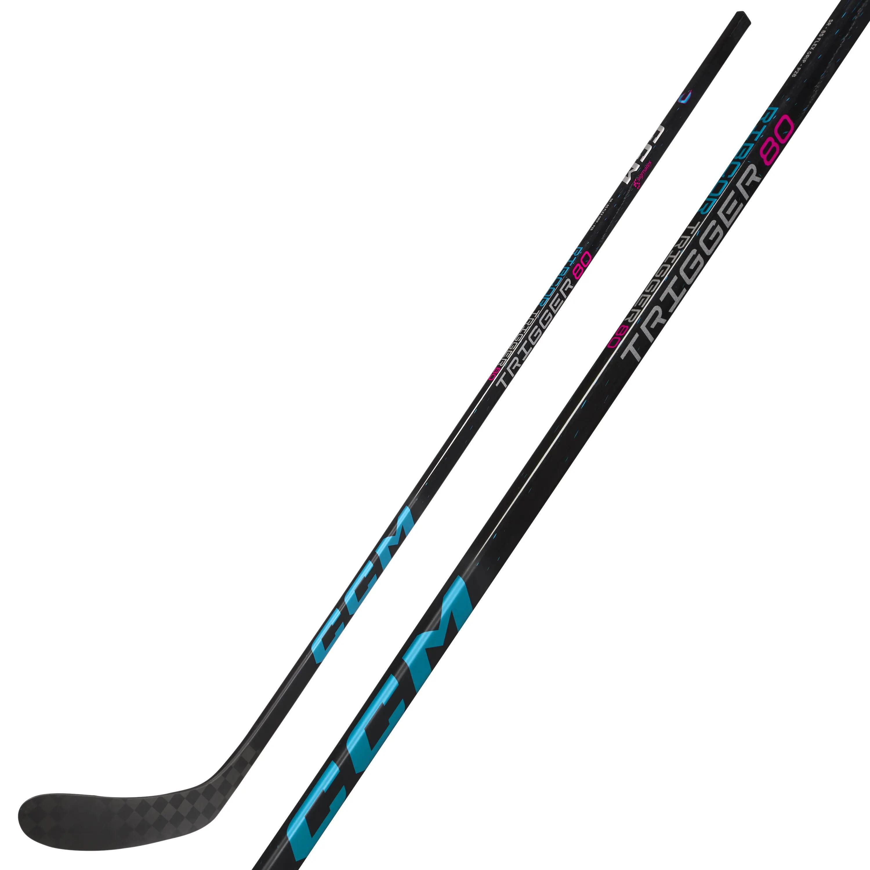 CCM Ribcor Trigger 80 Intermediate stick compósito de hóquei preto – P29 R 4/8