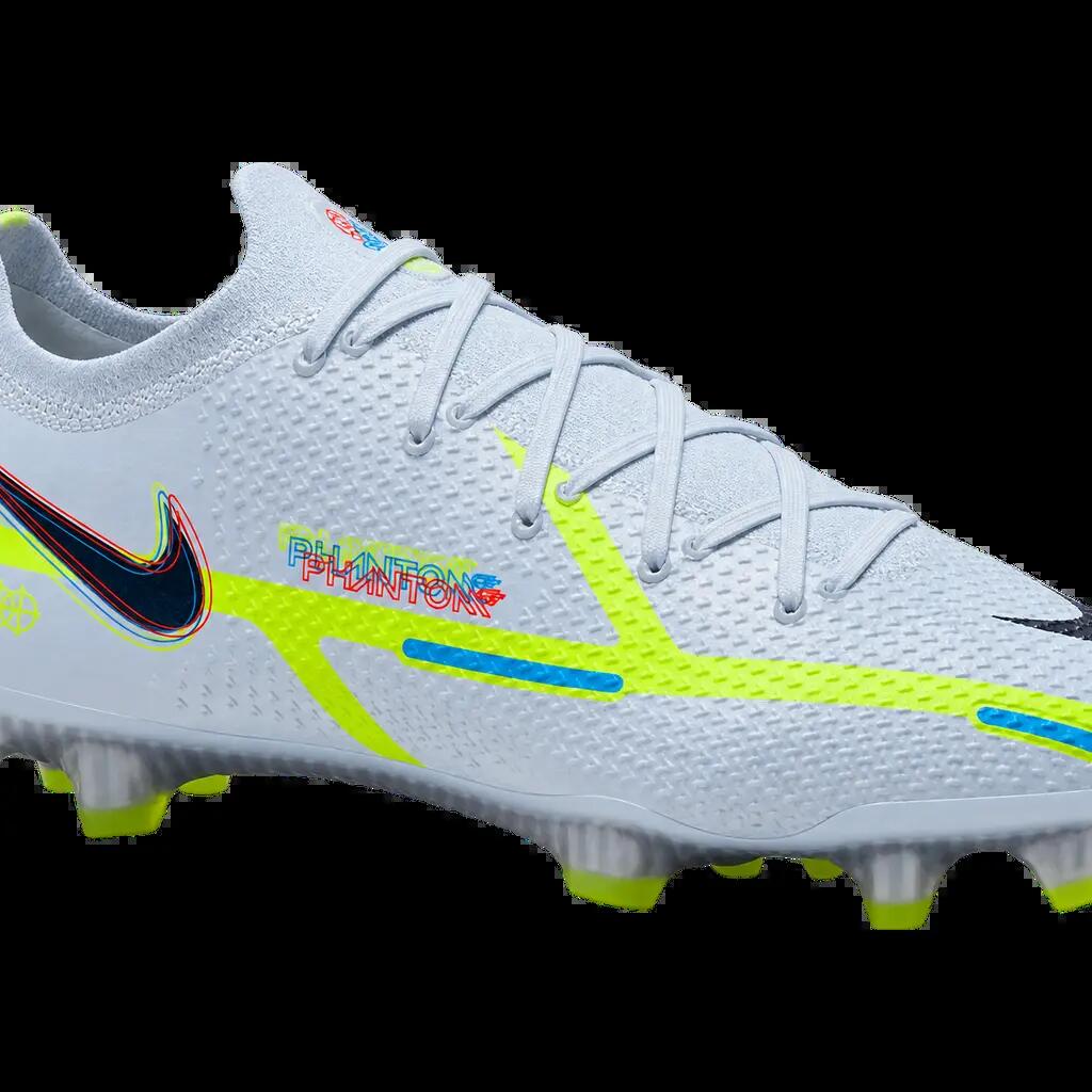 Pánske futbalové kopačky s kolíkmi - Phantom GT2 Elite FG - sivá/neónovo žltá