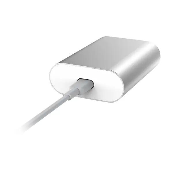 Carregador de parede - USB-C 24 W e USB 12 W - Artwizz PowerPlug - prateado 4/5