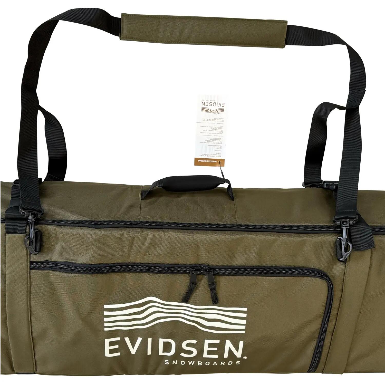 EVIDSEN - TROMSØ Travel Snowboard Bag Wheeled 166cm - Khaki 4/7