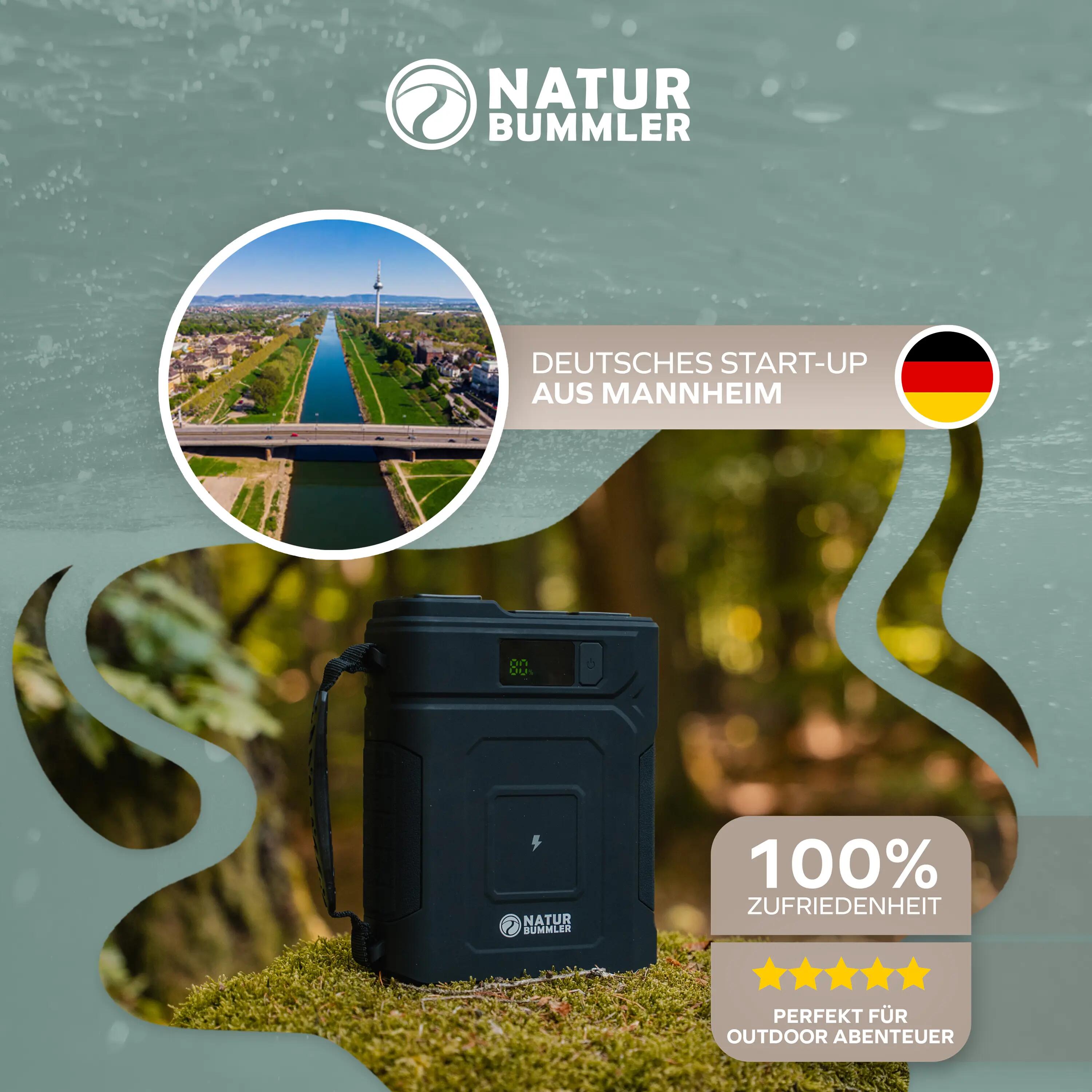 Camping Powerstation 384 Wh LiFePO4 Powerbank 12V USB-C 100 W PowerPack 7/7
