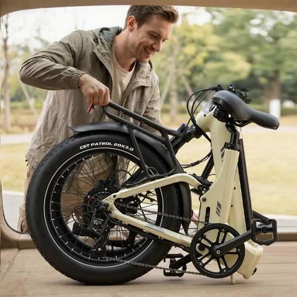 TTGO F7 Bicicleta Eléctrica, Neumáticos 20", Batería 48V 15AH, 250W, 70NM 5/5