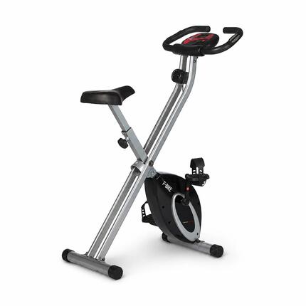 F-Bike Hometrainer - Opvouwbaar - 8 Weerstanden - LCD - Hartslag - Zwart/Zilver