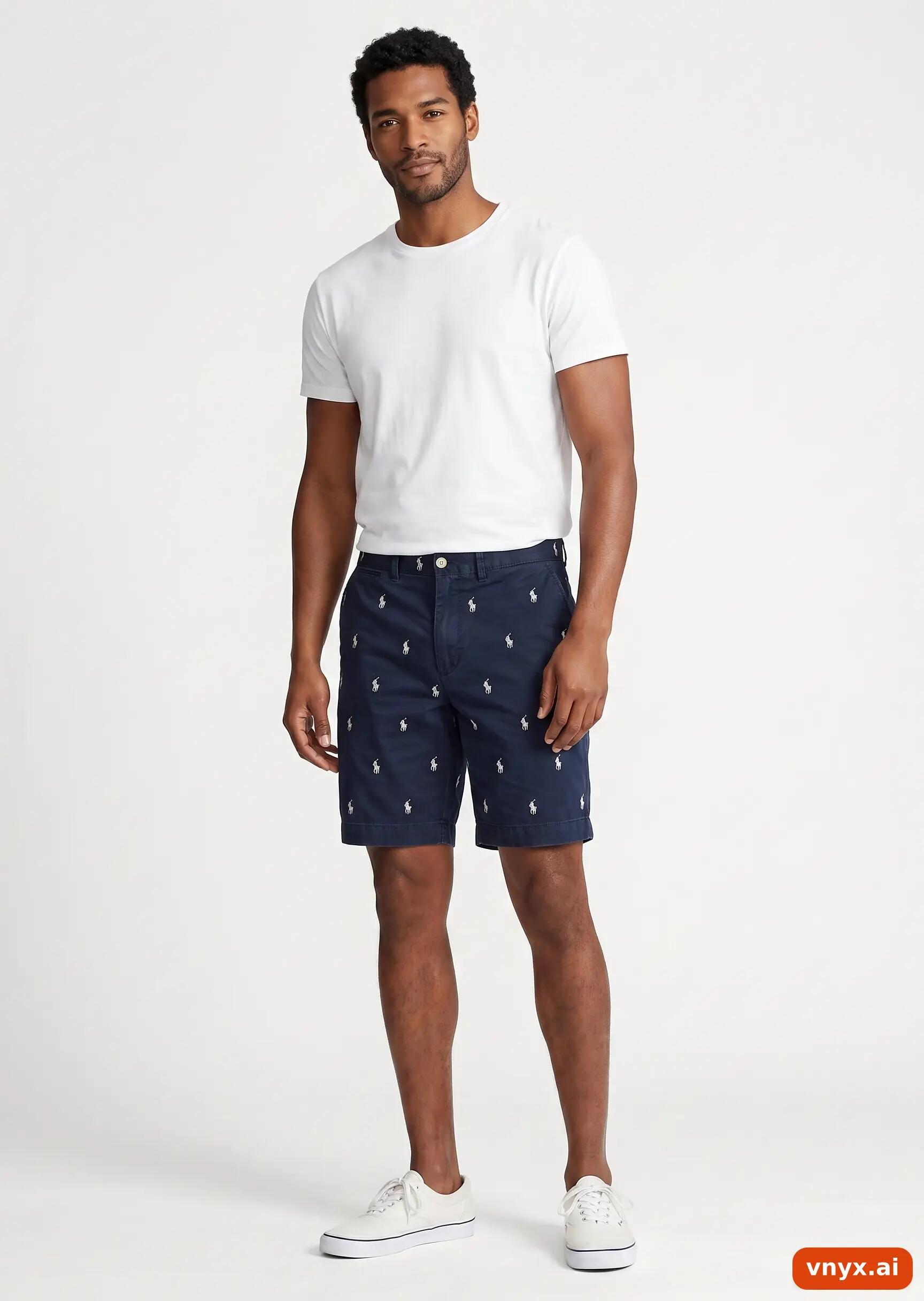 Second Life - Vintage POLO RALPH LAUREN Navy Shorts Men 35 3/5