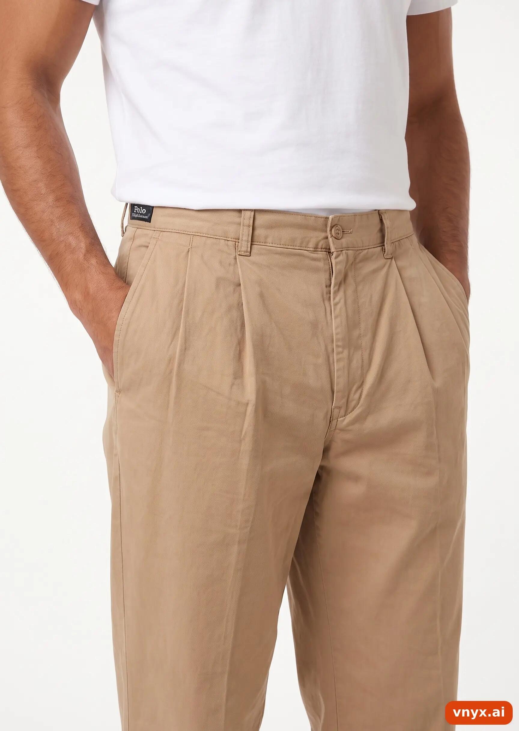 Second Life - Vintage POLO RALPH LAUREN Khaki Chinos Men W35 32 5/5