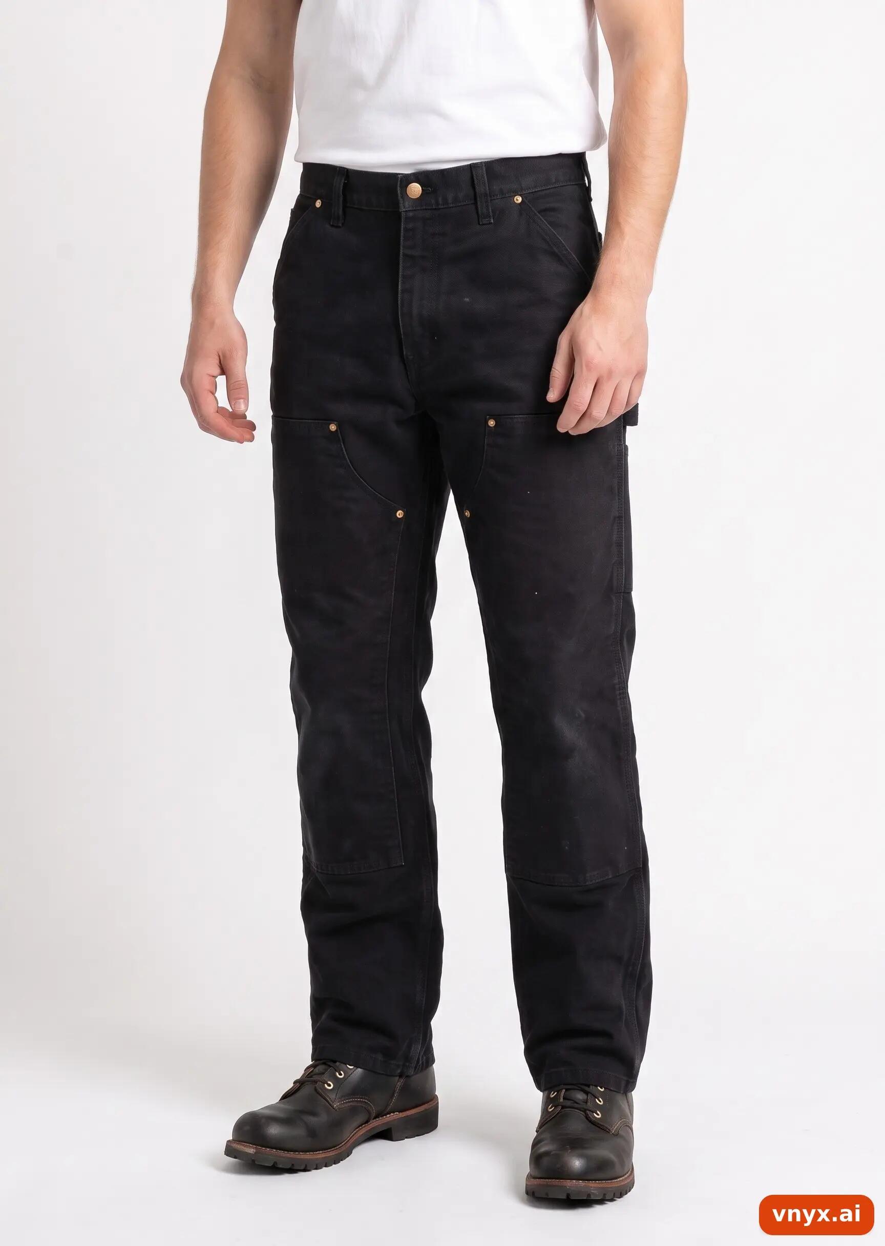 Second Life - Vintage Carhartt Black Trousers Men 28 28 1/5