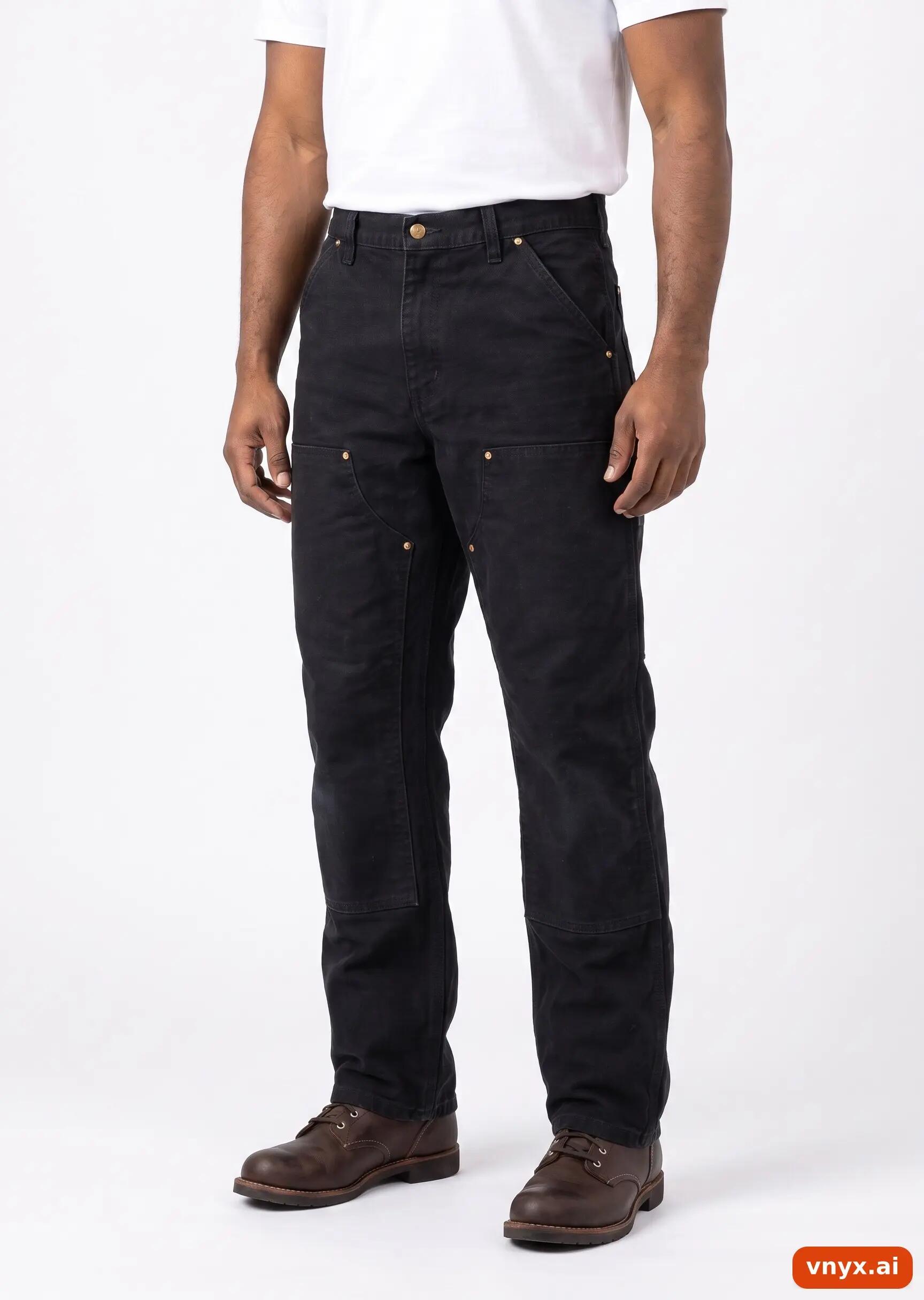 Second Life - Vintage Carhartt Black Trousers Men W33 32 1/5