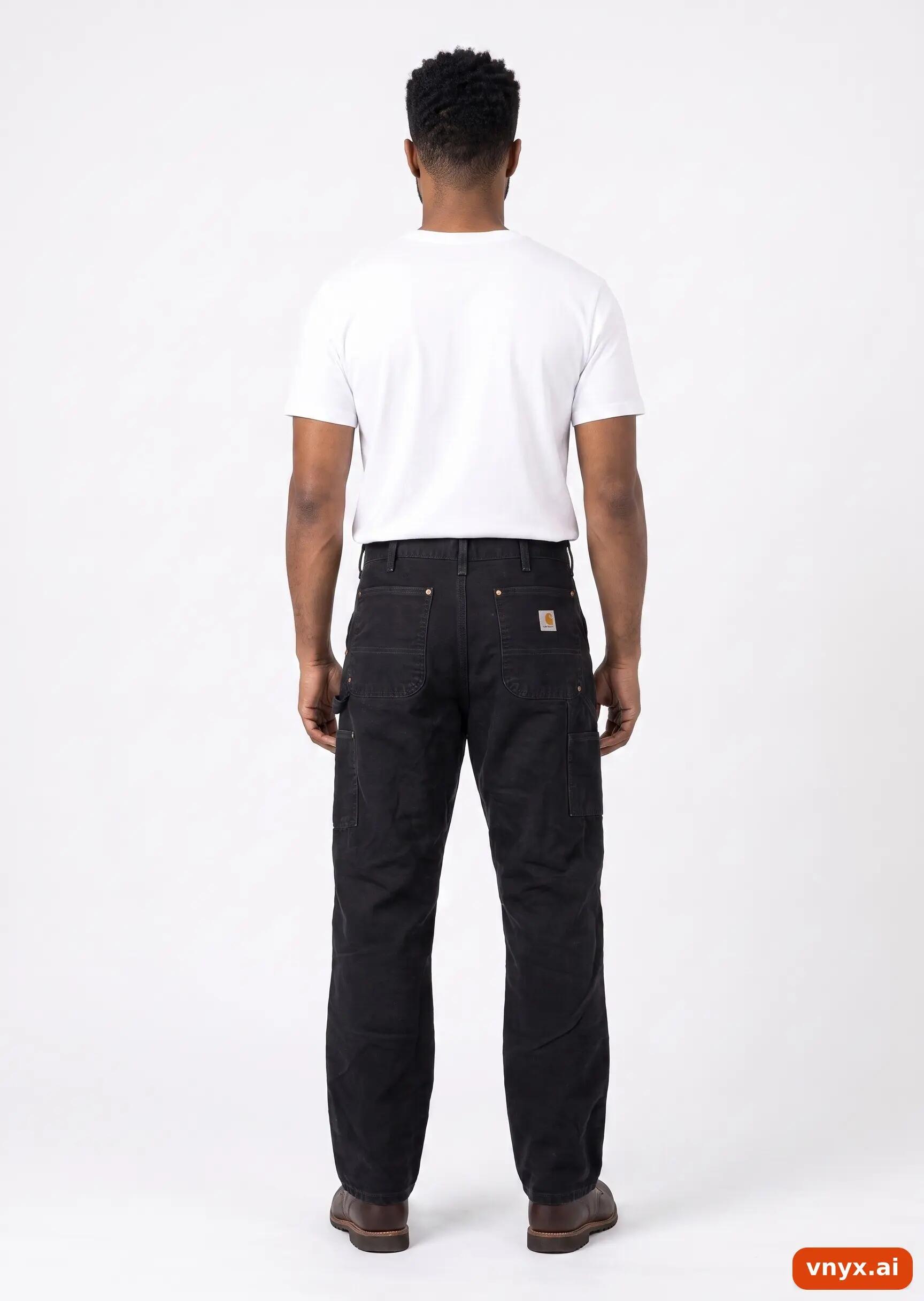 Second Life - Vintage Carhartt Black Trousers Men W33 32 4/5