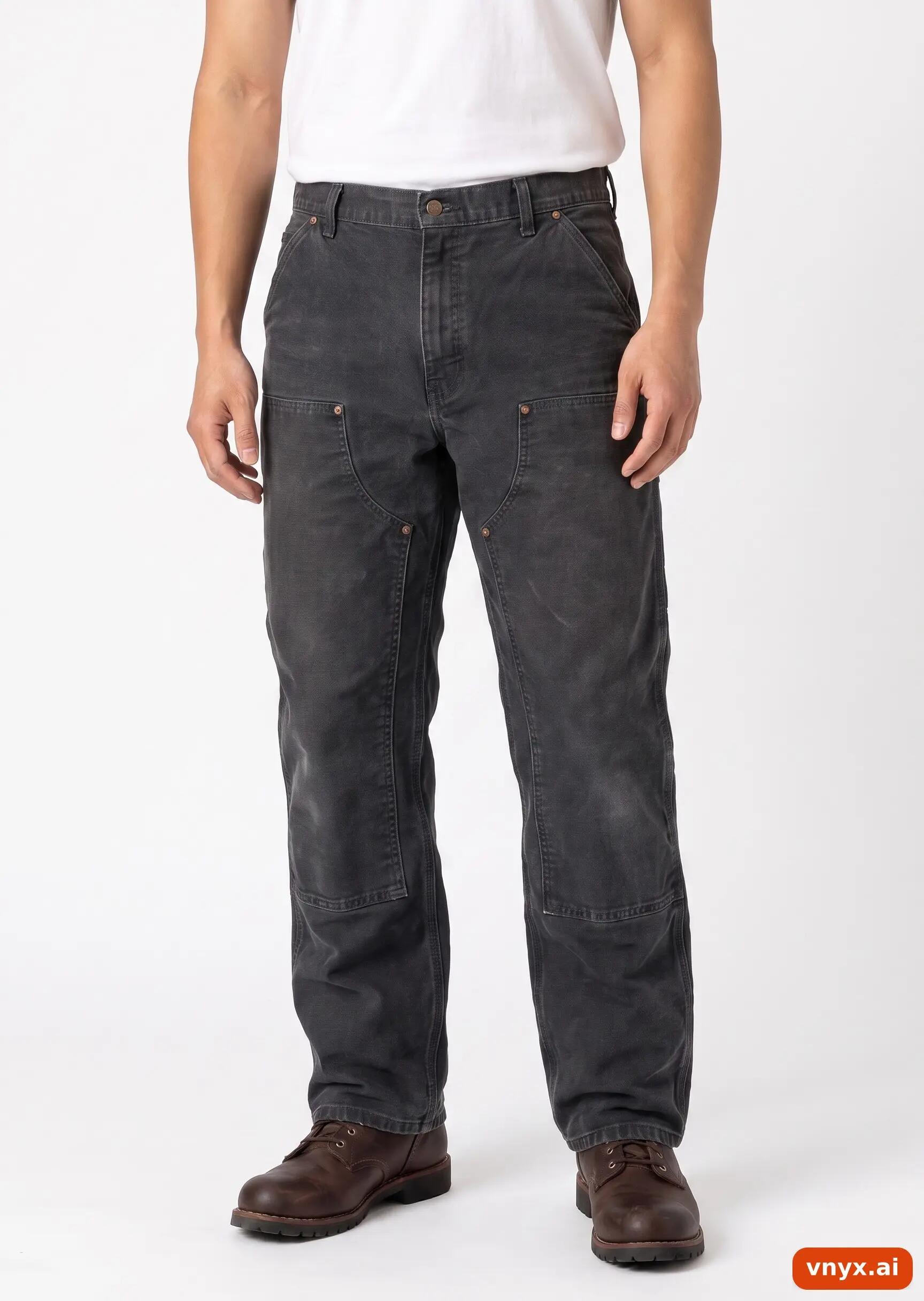 Second Life - Vintage Carhartt Black Trousers Men 38 30 5/5
