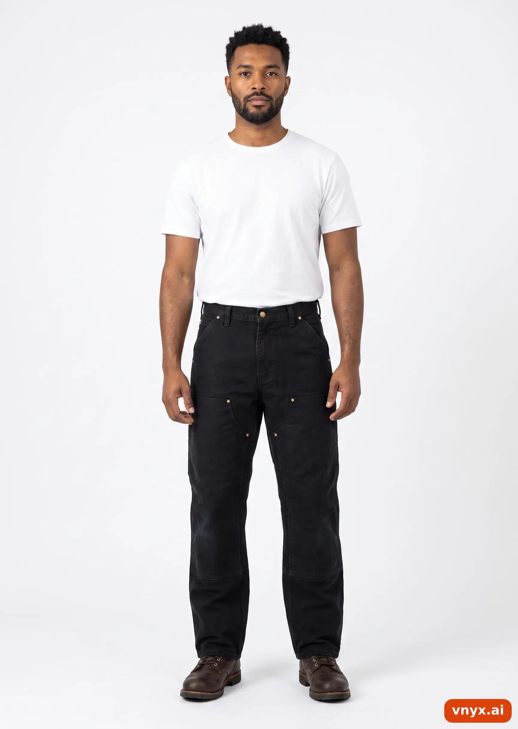 Second Life - Vintage Carhartt Black Trousers Men W33 32 3/5