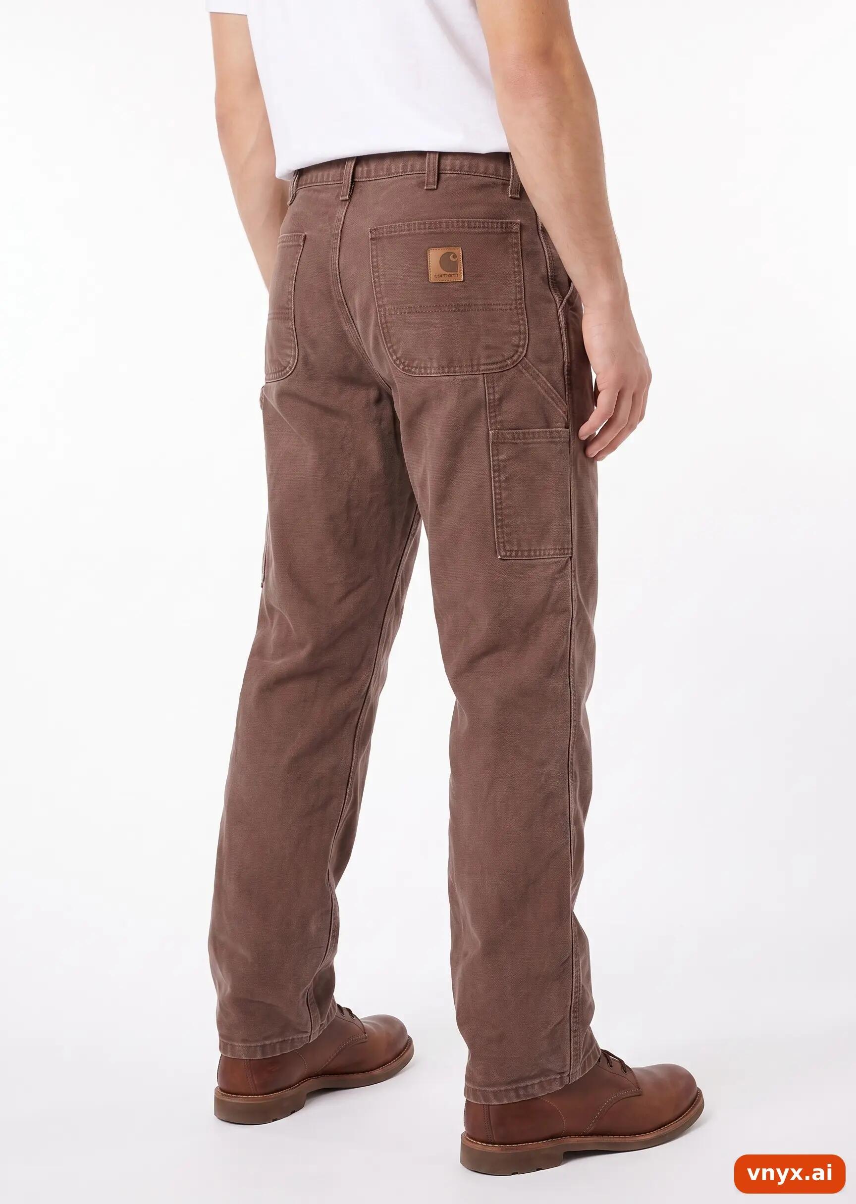 Second Life - Vintage Carhartt Rich Brown Trousers Men 23 30 1/5