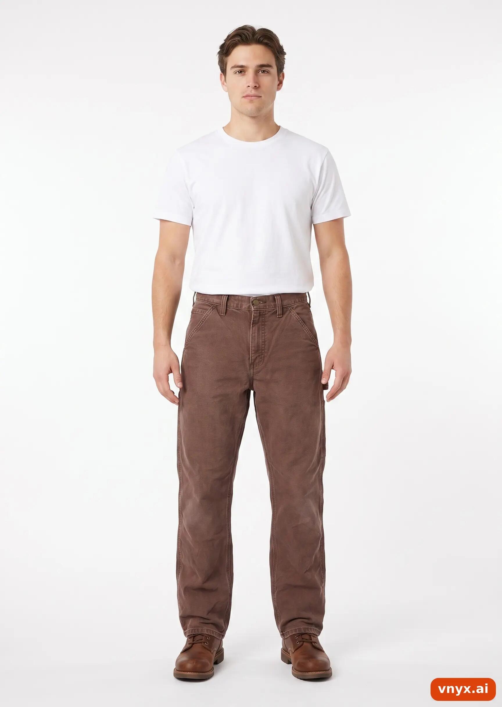 Second Life - Vintage Carhartt Rich Brown Trousers Men 23 30 3/5