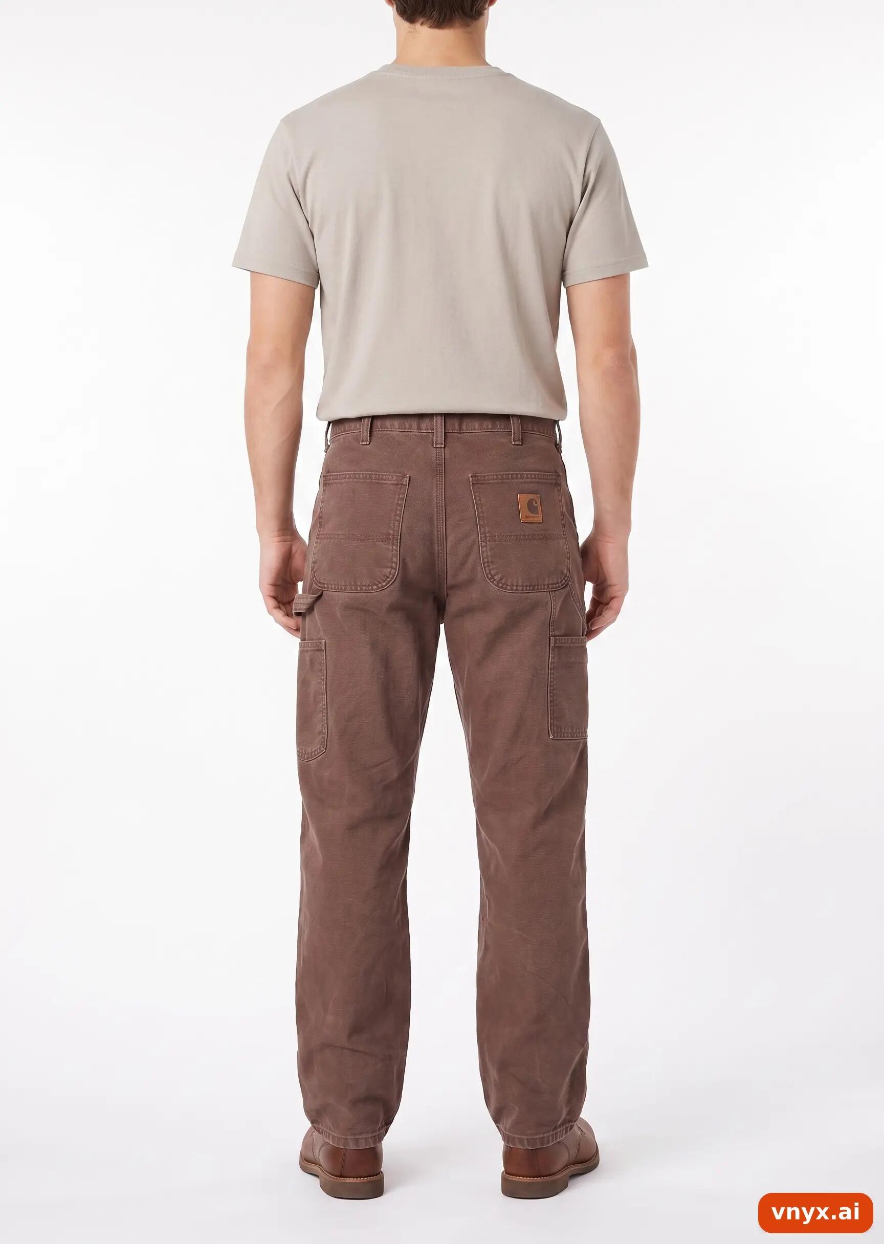 Second Life - Vintage Carhartt Rich Brown Trousers Men 23 30 2/5