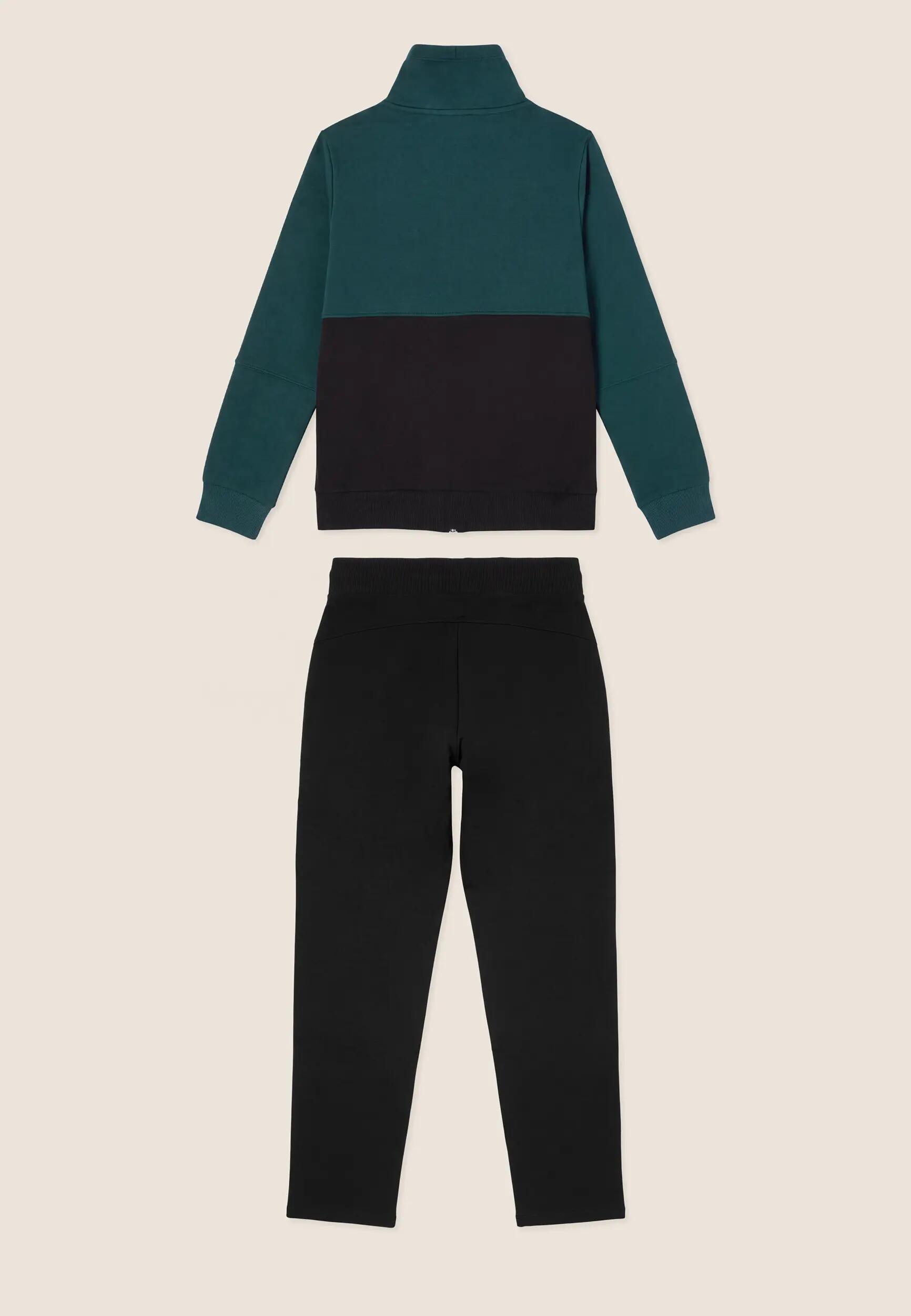 Tuta Sportiva Donna Colour Block con Zip e Collo Alto 2/3