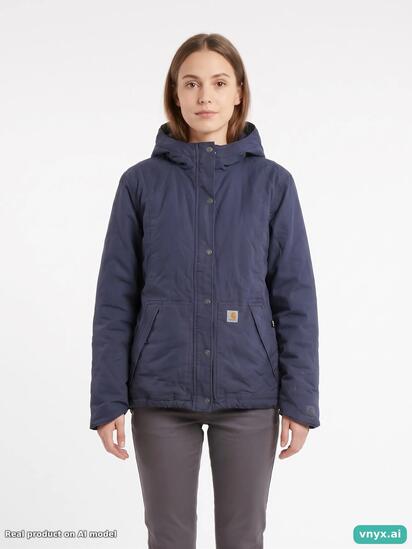 Second Life - Vintage Carhartt Dark Blue Outdoor Jacket Women S