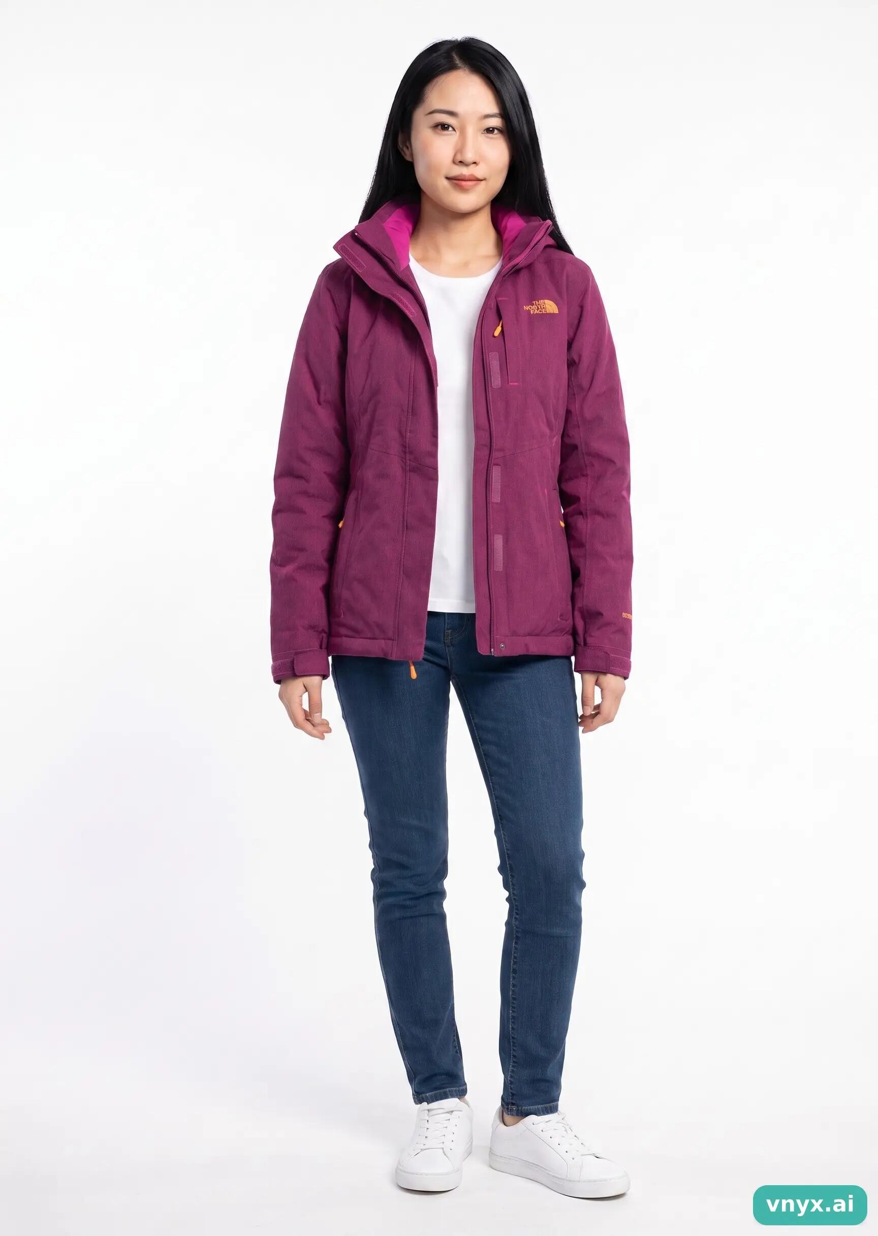 Second Life - Vintage The North Face Magenta Outdoor Jacket Women XS 5/5