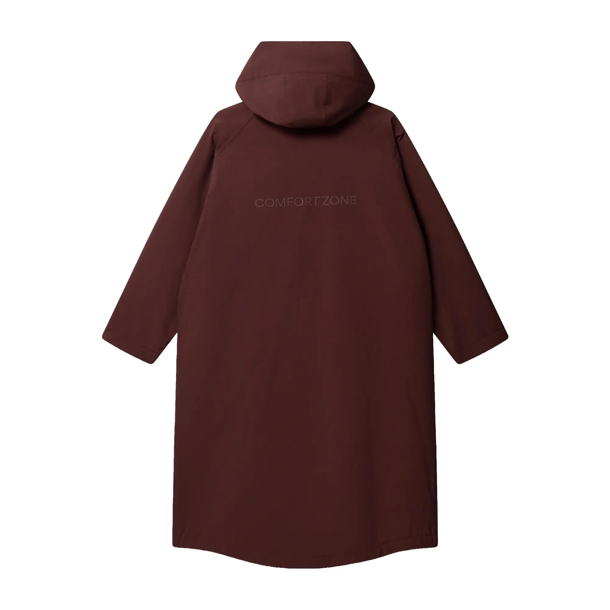 Unisex Kurtka Wodoodporna Przeciwdeszczowa Bordowa Parka Oversize Kubota S 9/9