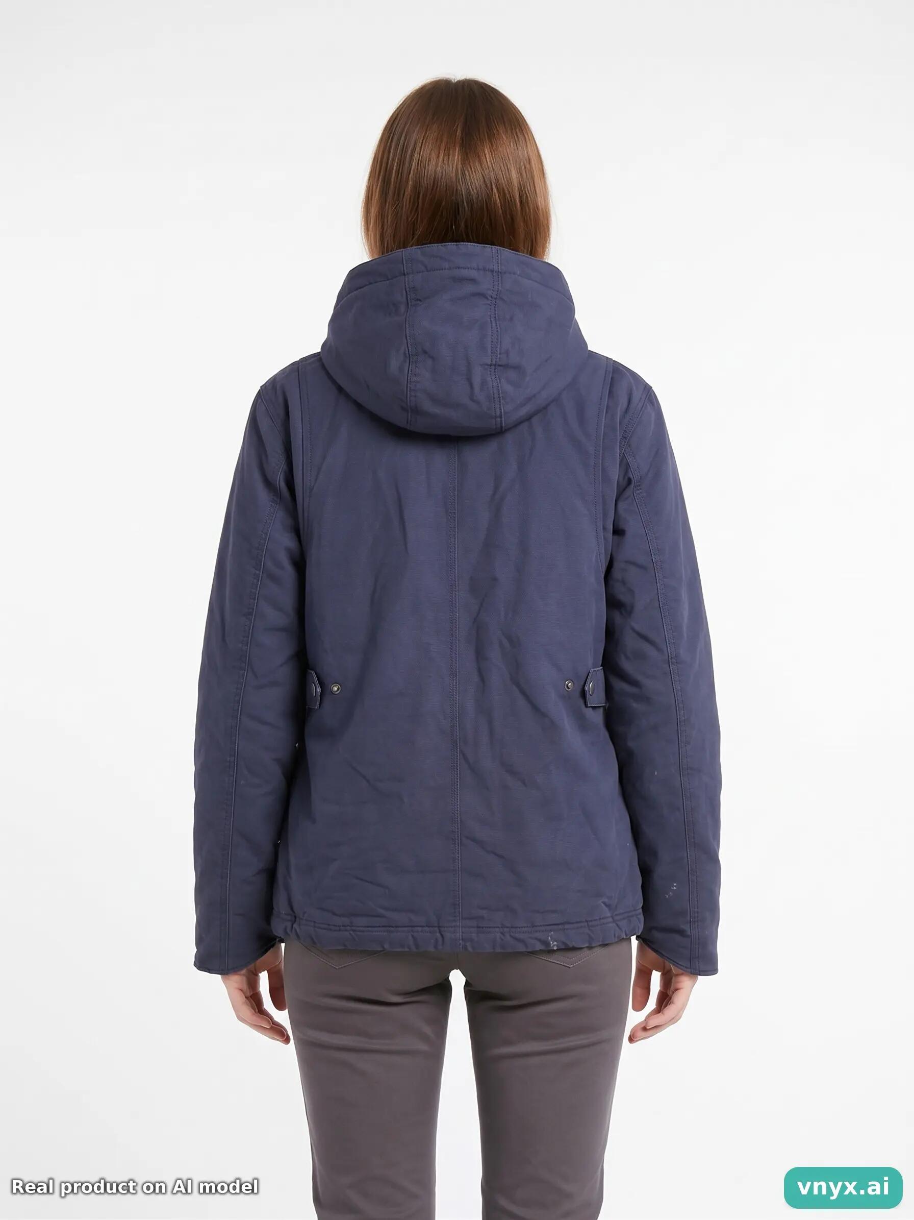 Second Life - Vintage Carhartt Dark Blue Outdoor Jacket Women S 2/5