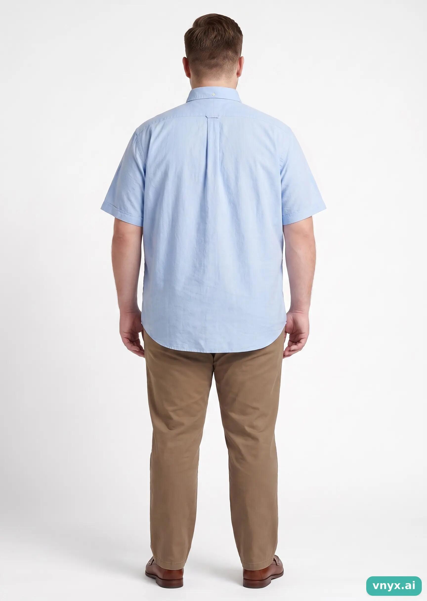 Second Life - Chambray Ralph Lauren Casual Shirt in Light Blue size XXL 4/5