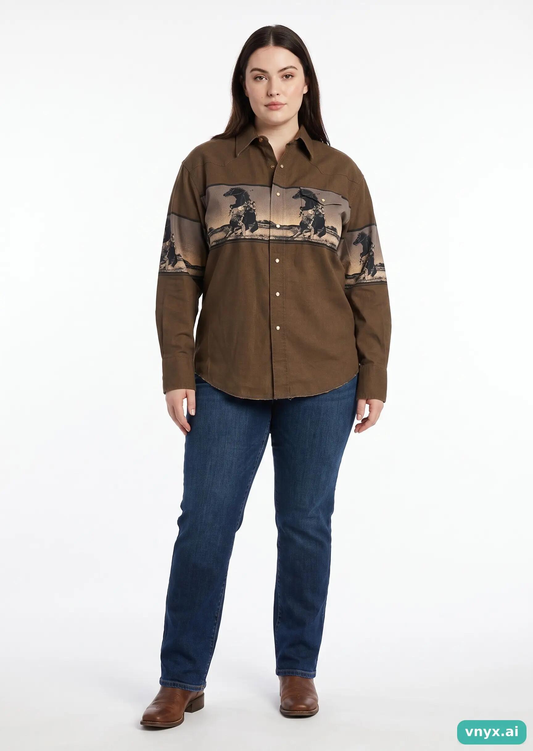 Second Life - Regular Wrangler Shirt in Olive Green size L Shirt Blouse 3/5