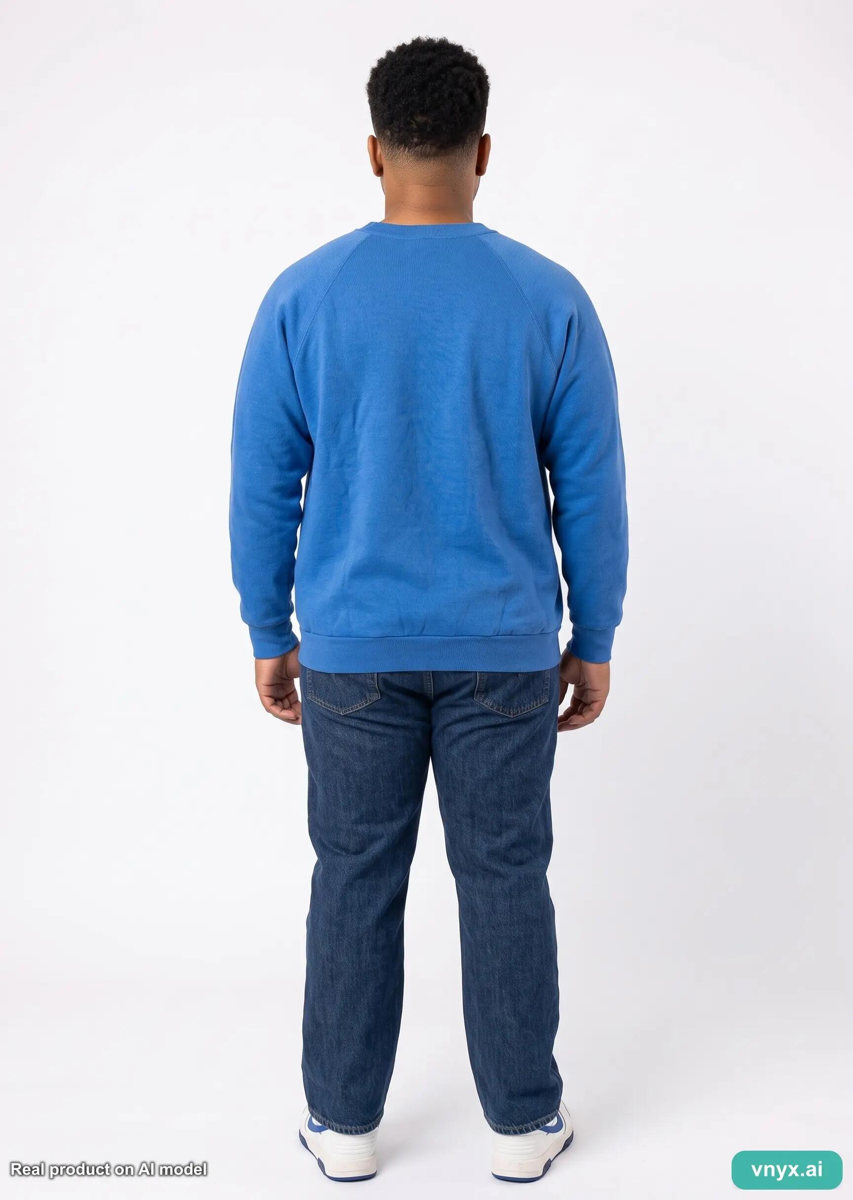 Second Life - Vintage Fruit of the Loom Dark blue Sweatshirt Men L 4/5