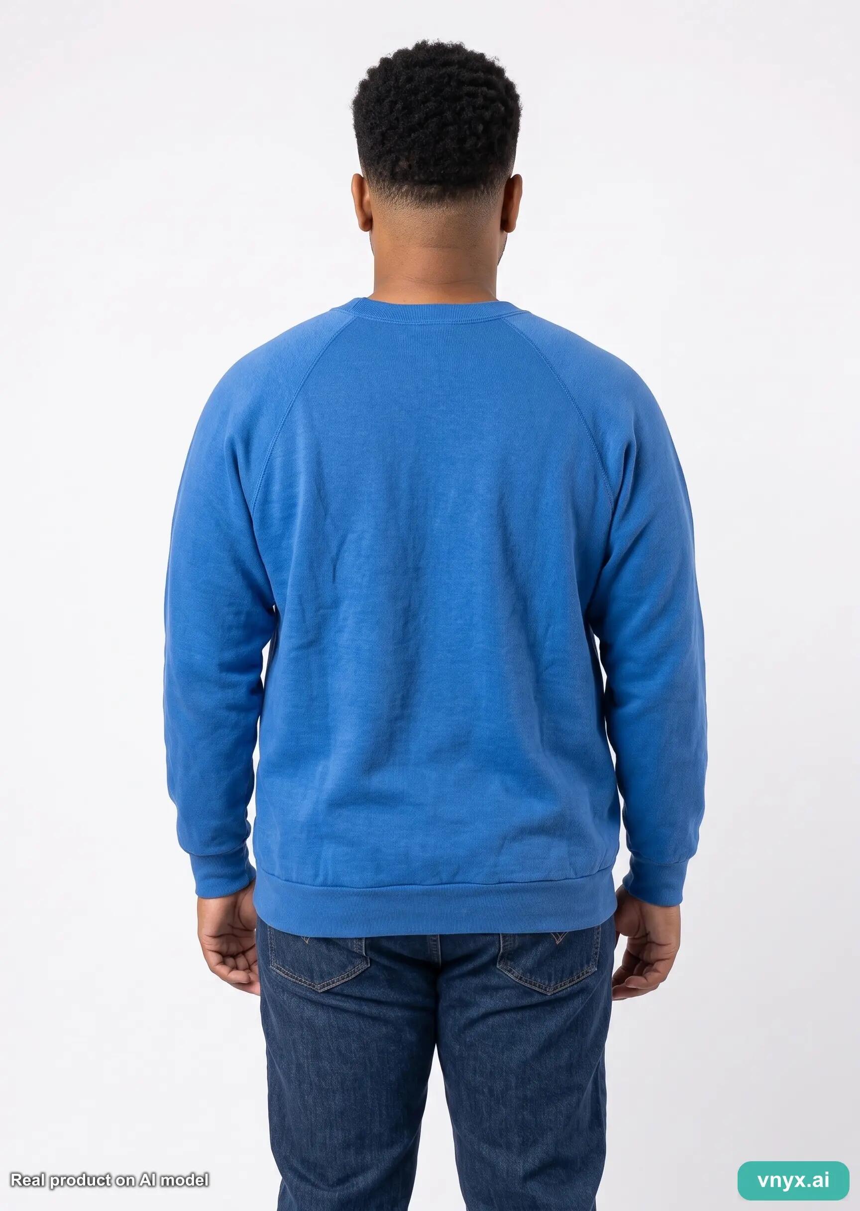 Second Life - Vintage Fruit of the Loom Dark blue Sweatshirt Men L 2/5