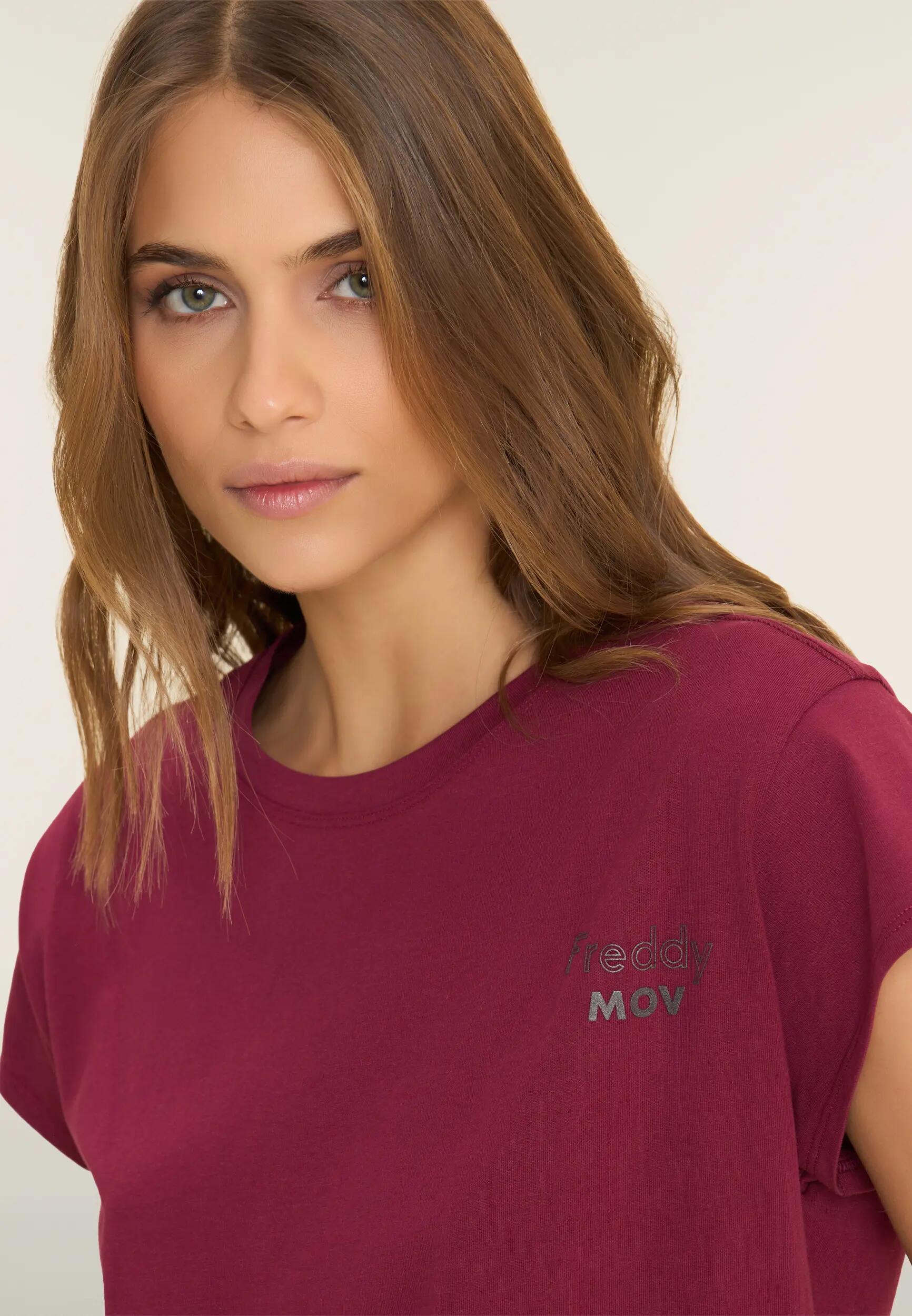 T-shirt donna regular fit con manica ad aletta 4/6