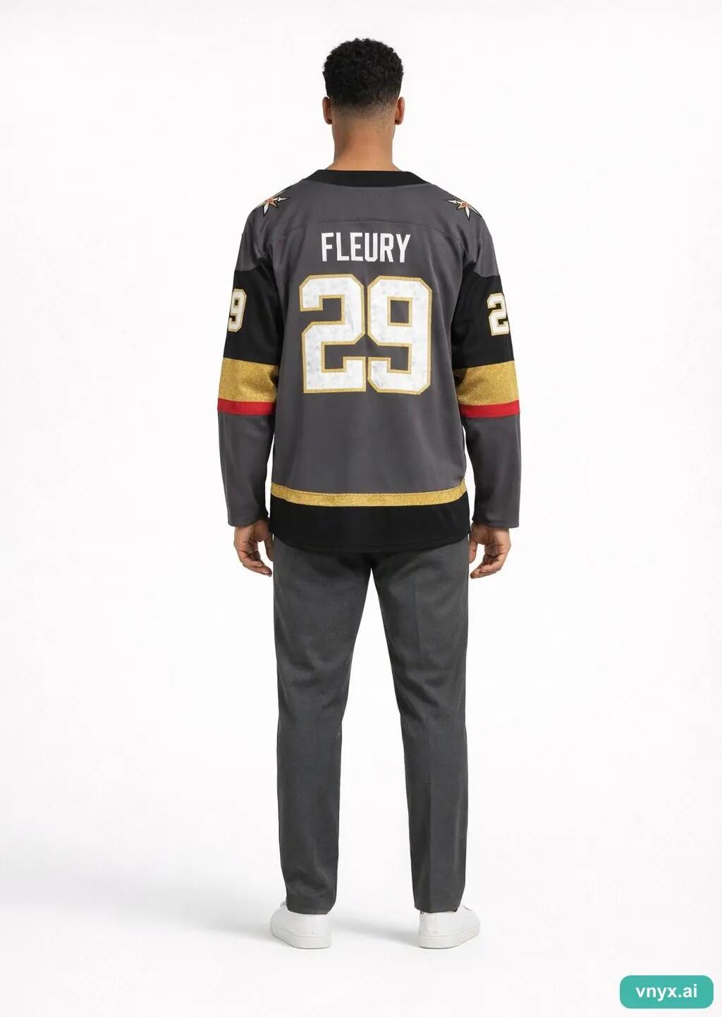 Second Life - Vintage NHL Grey Long Sleeve Men M 4/5