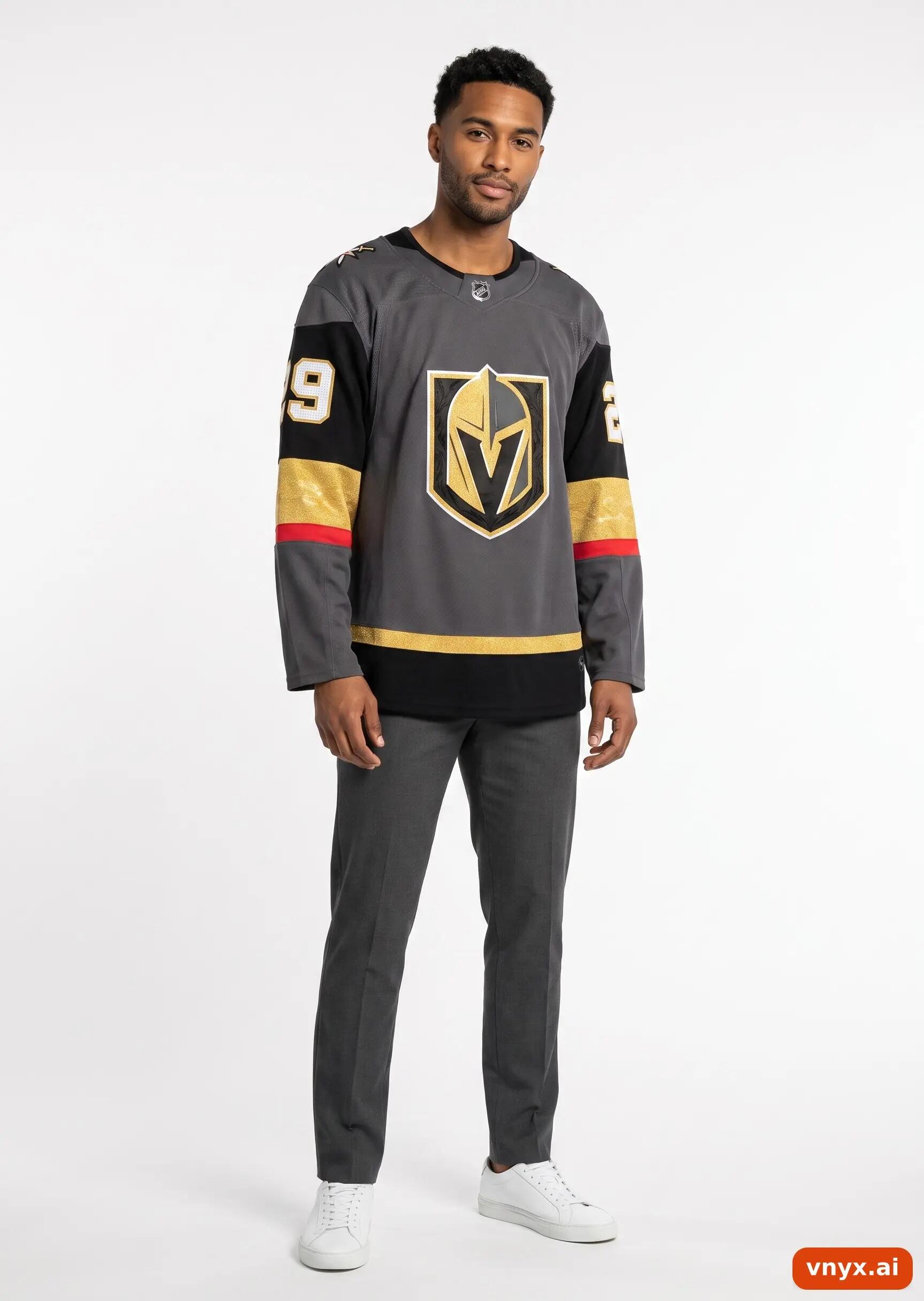 Second Life - Vintage NHL Grey Long Sleeve Men M 3/5