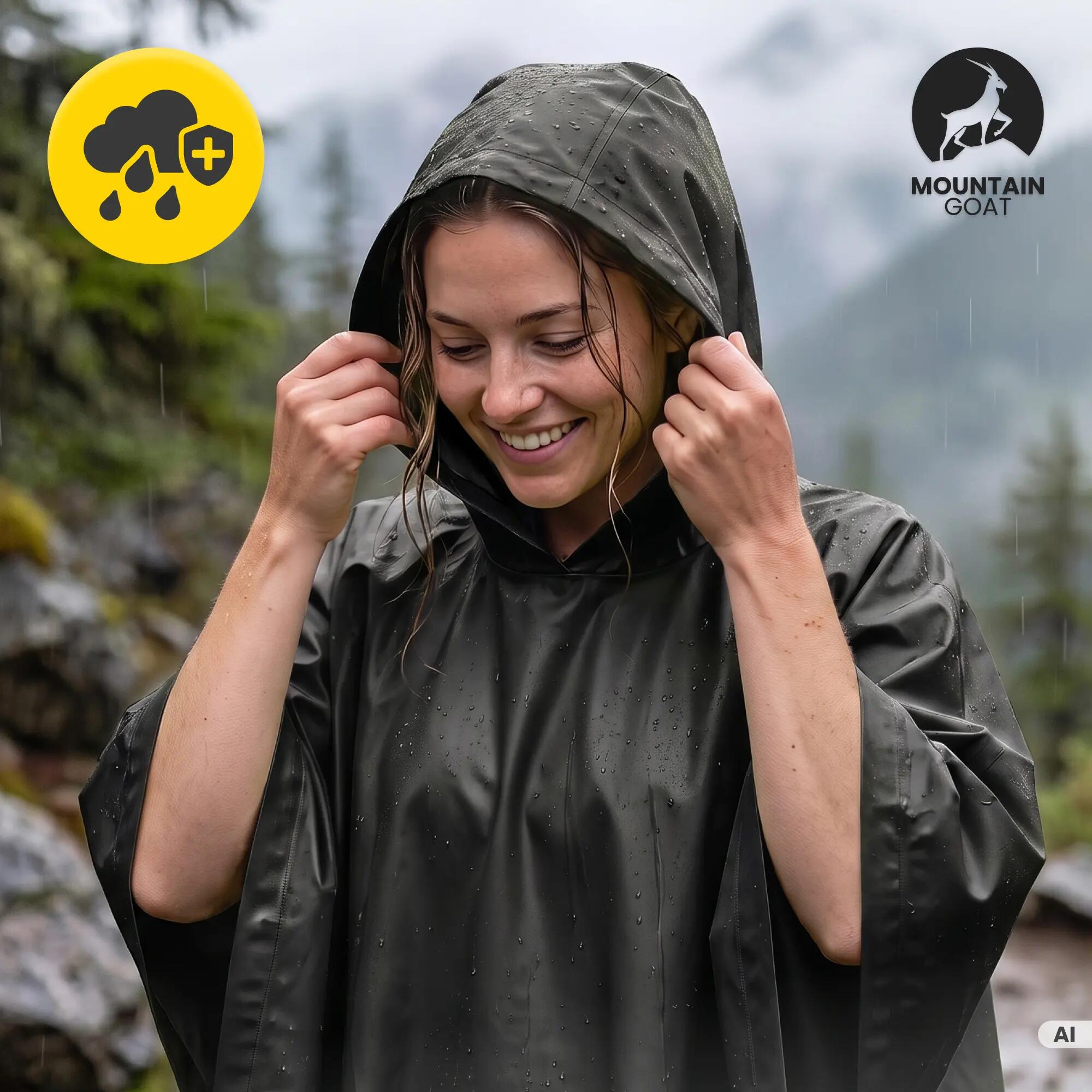 Peleryna przeciwdeszczowa turystyczna dla dorosłych Mountain Goat 5/14