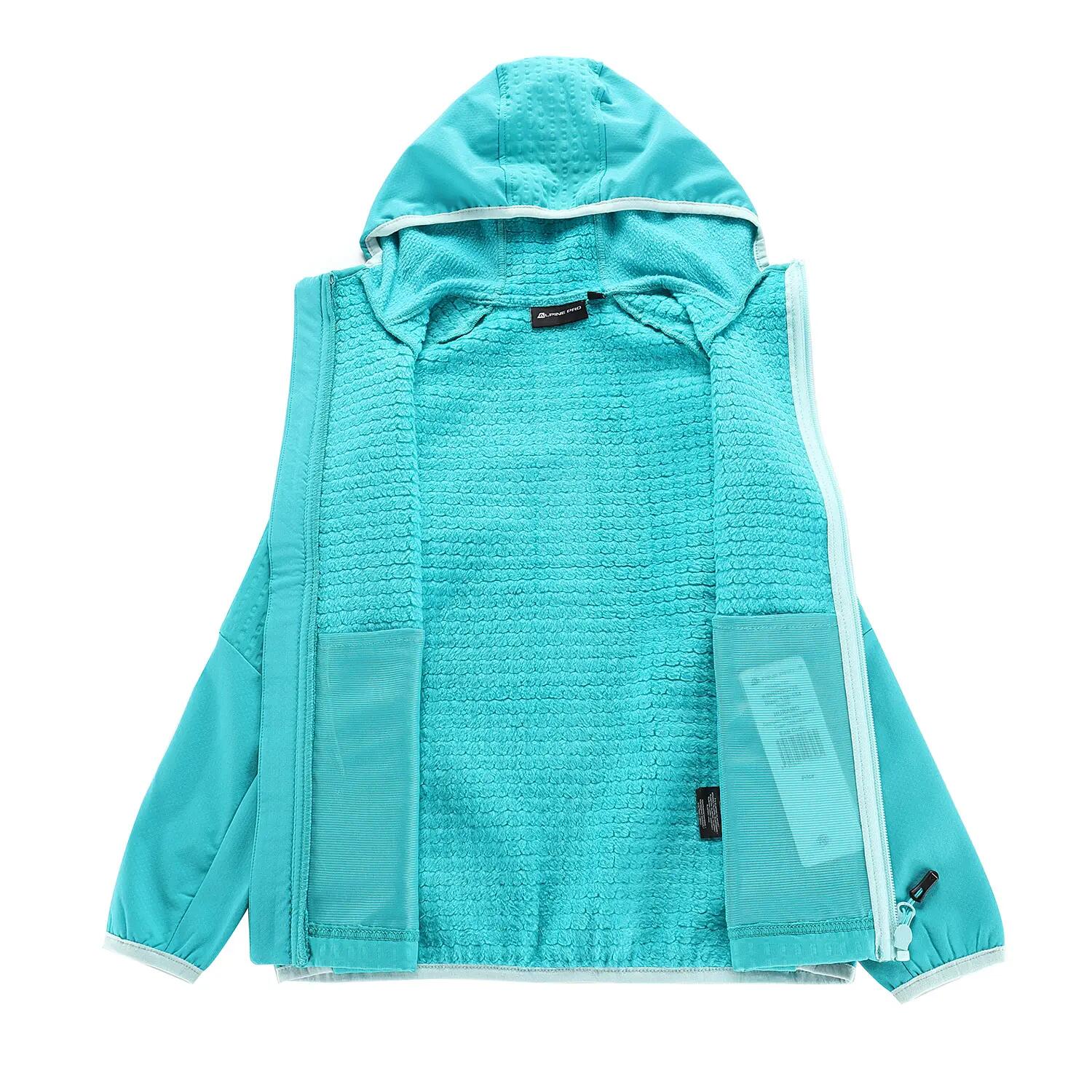 Bluza dziecięca polarowa z kapturem Alpine Pro Huramo 3/8