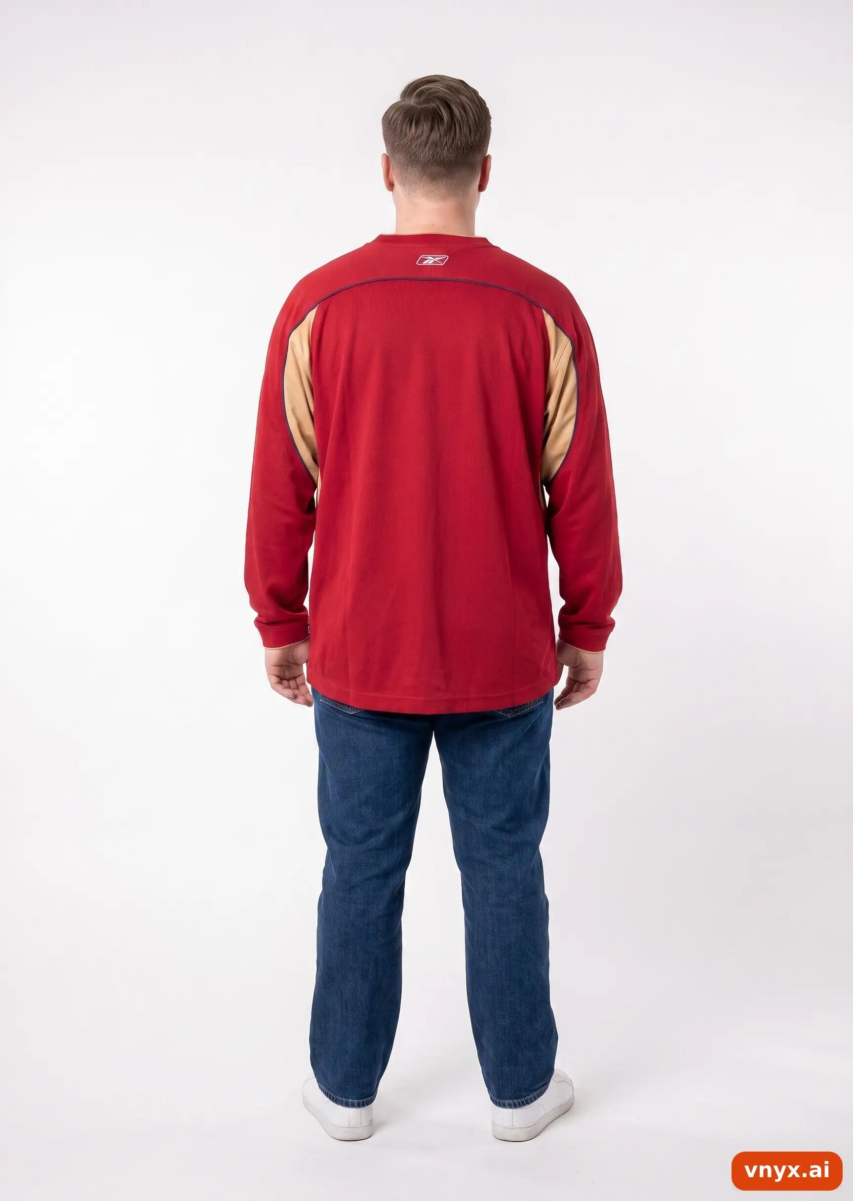 Second Life - Vintage Reebok Red Sweatshirt Men XL 4/5