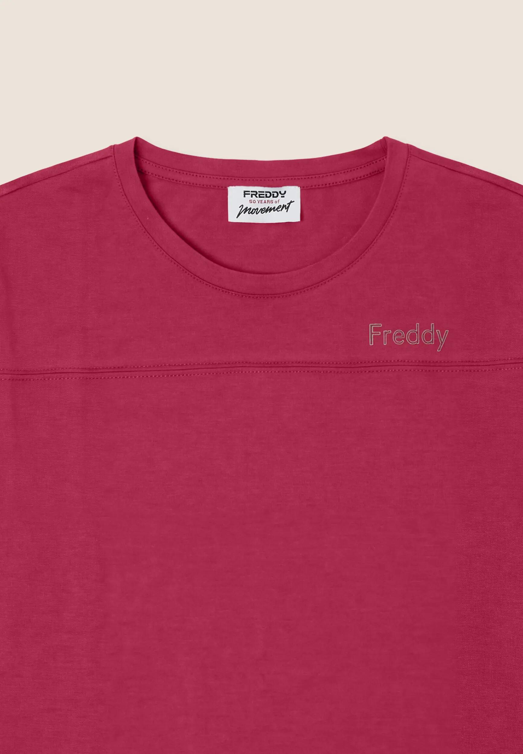 T-shirt boxy cropped da donna girocollo 3/3