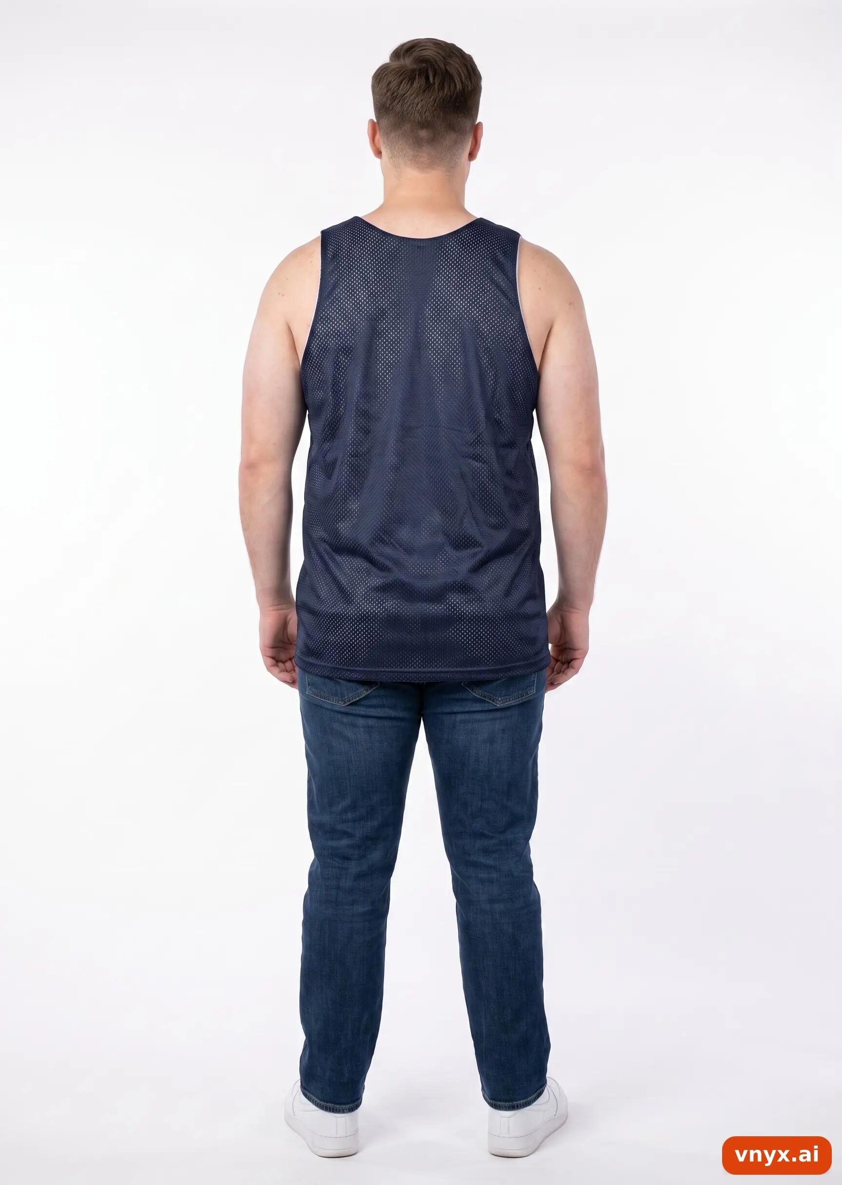 Second Life - Vintage Champion Navy Tank Top Men L 4/5
