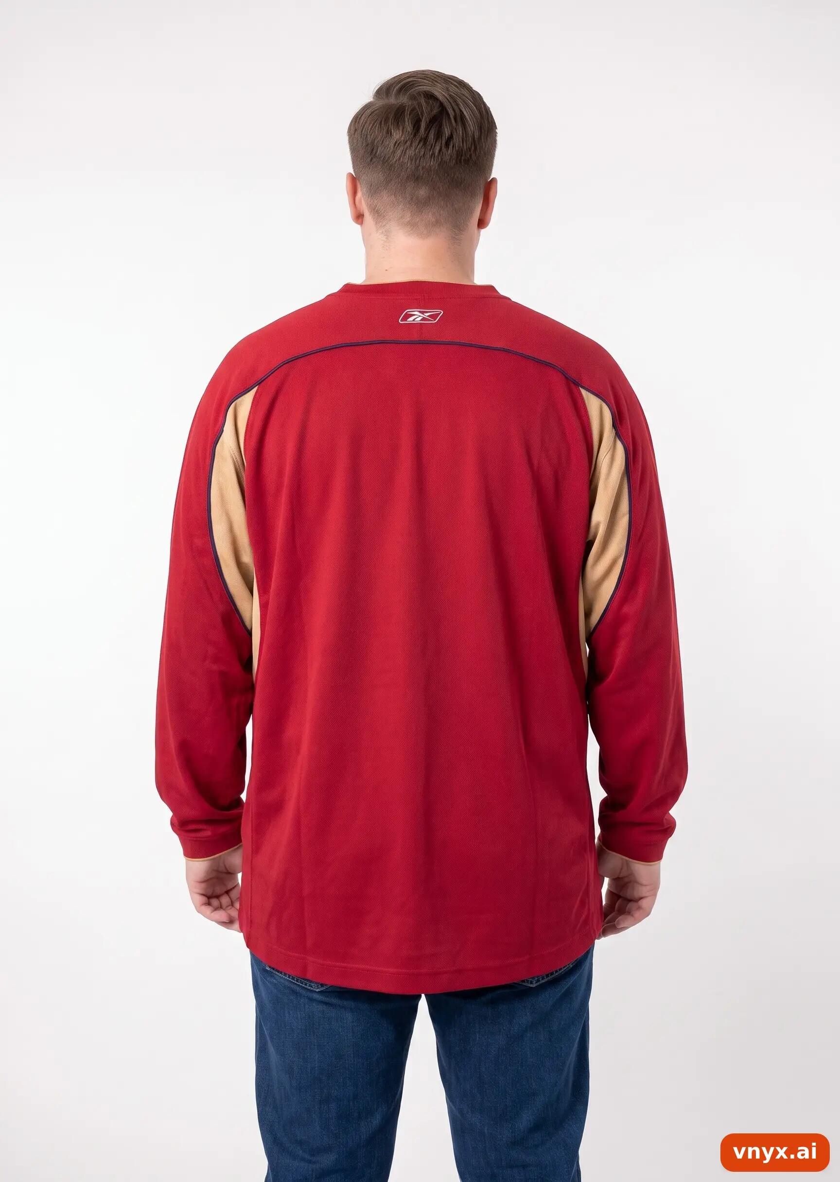 Second Life - Vintage Reebok Red Sweatshirt Men XL 2/5