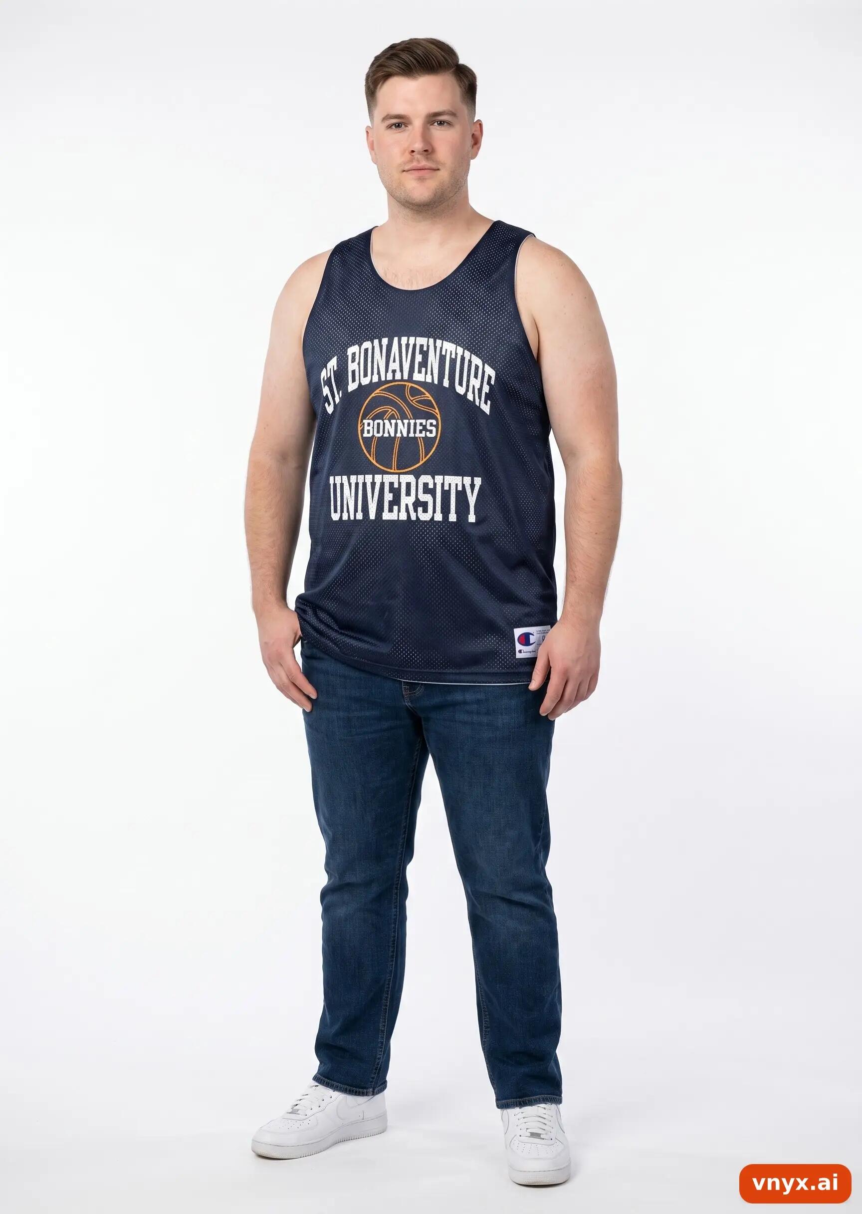Second Life - Vintage Champion Navy Tank Top Men L 3/5