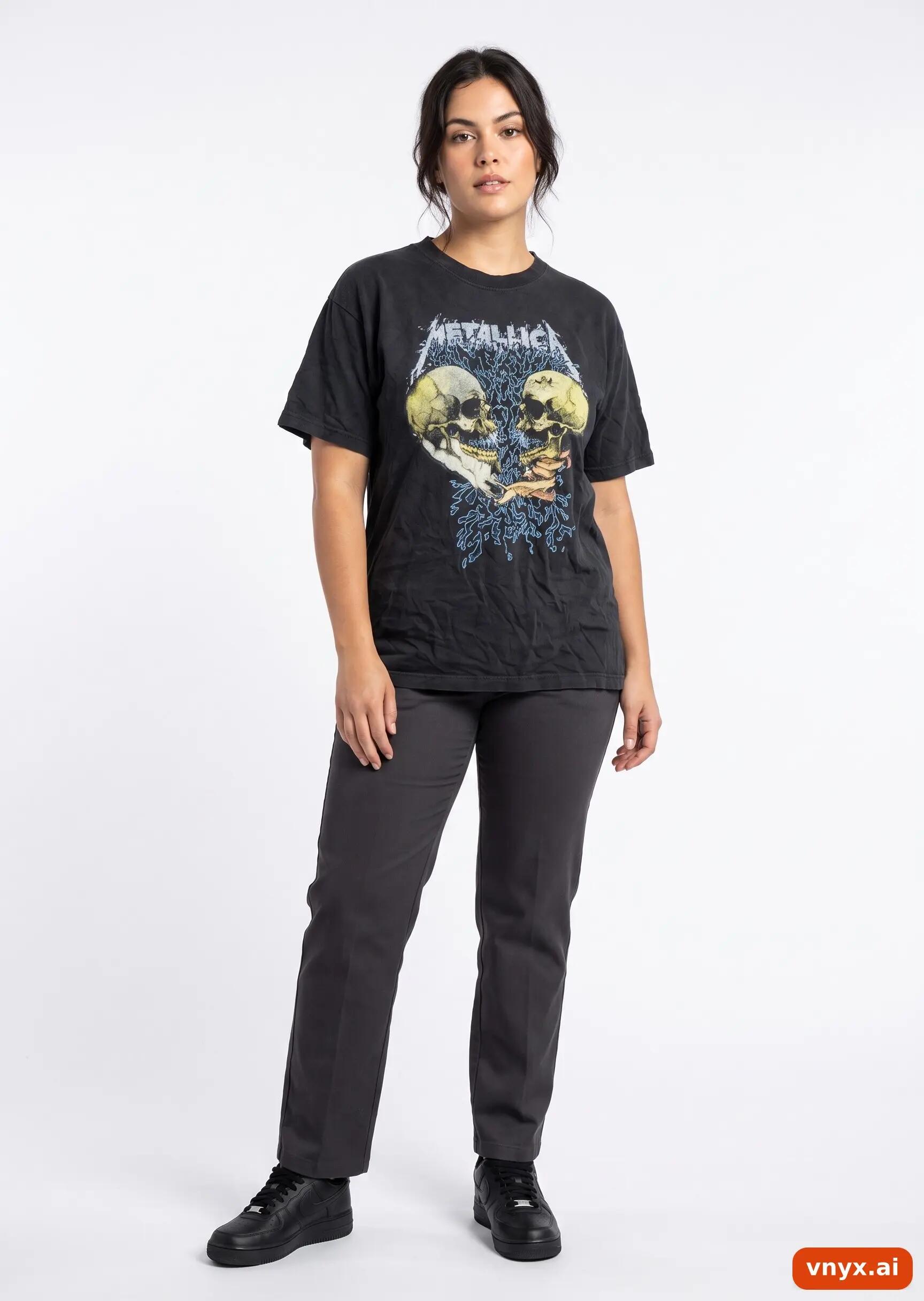 Second Life - Vintage Fruit of the Loom Black T-Shirt Women XL 3/5