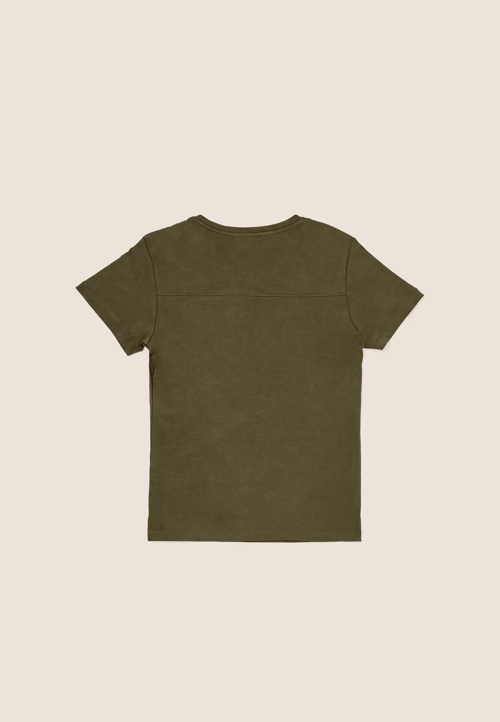 Regular dames T-shirt van jersey met zijsplitten aan de zoom 2/3
