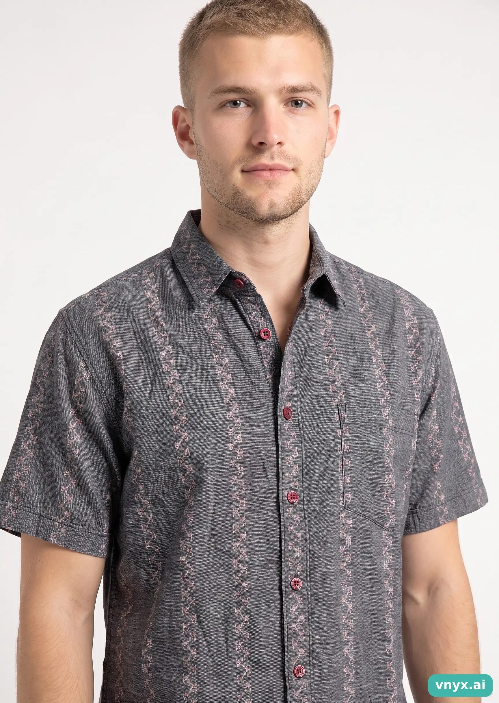 Second Life - Casual Oakley Shirt in Charcoal Grey size M Casual Shirt 5/5