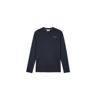 Regular heren t-shirt met lange mouwen van katoen