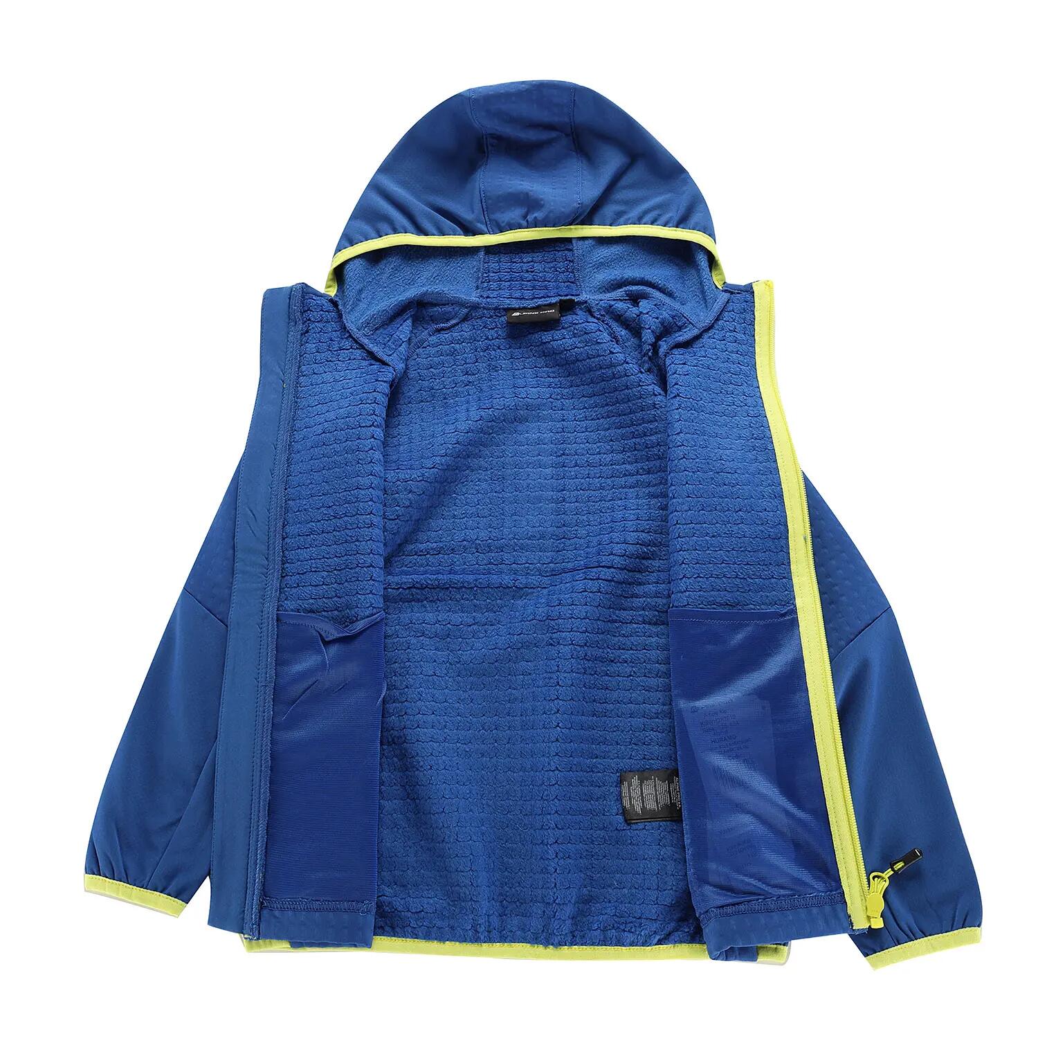 Bluza dziecięca polarowa z kapturem Alpine Pro Huramo 3/8