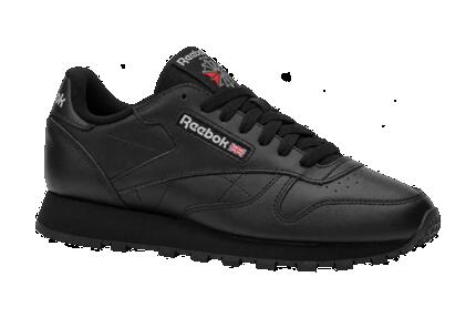 Hombres - Zapatillas - Cuero, cordones - Classic Leather - Negro/Pure Grey