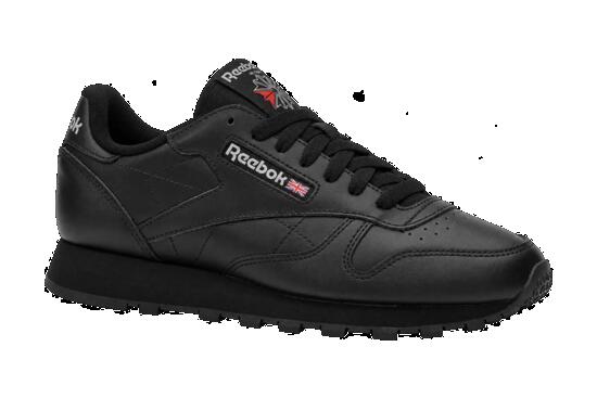 Hombres - Zapatillas - Cuero, cordones - Classic Leather - Negro/Pure Grey