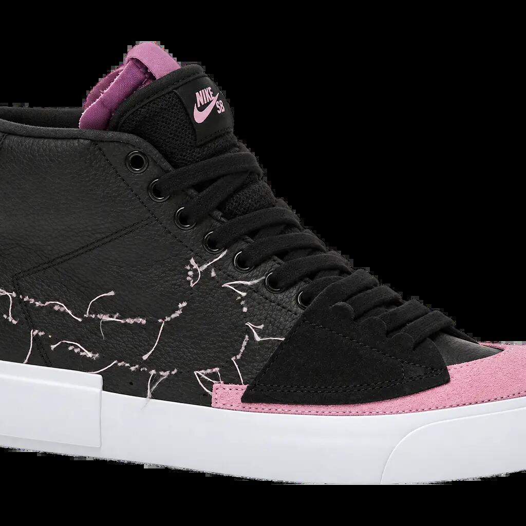 Pánske skate topánky - Nike SB Zoom Blazer Mid Edge - čierne