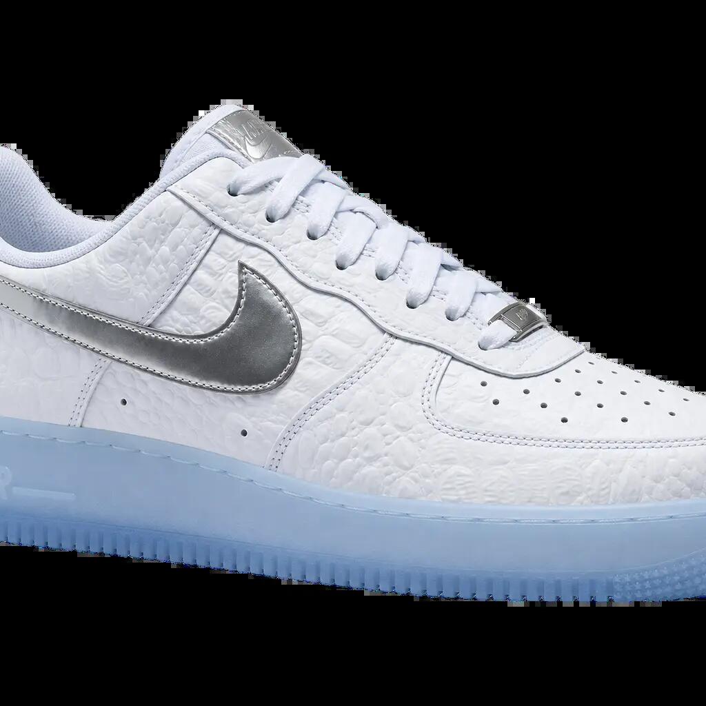 Pánske tenisky nízke s krokodílovým vzorom Air Force 1 Low '07 biele