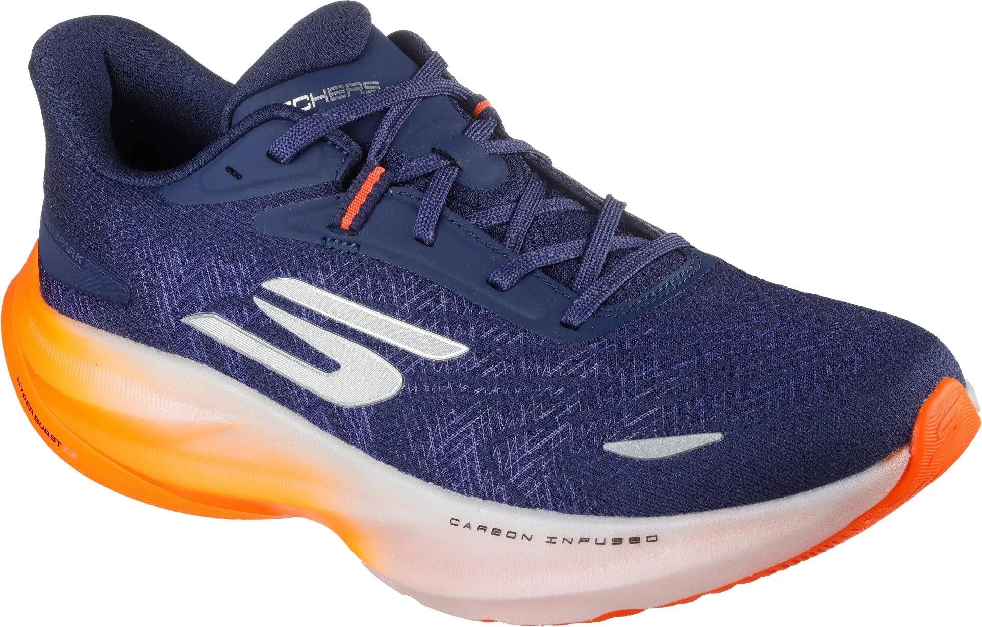 Zapatillas de running Skechers Aero Spark azul/naranja para hombre 5/5