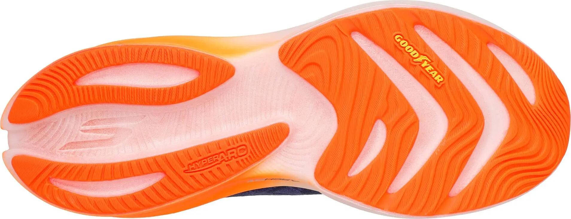 Zapatillas de running Skechers Aero Spark azul/naranja para hombre 4/5